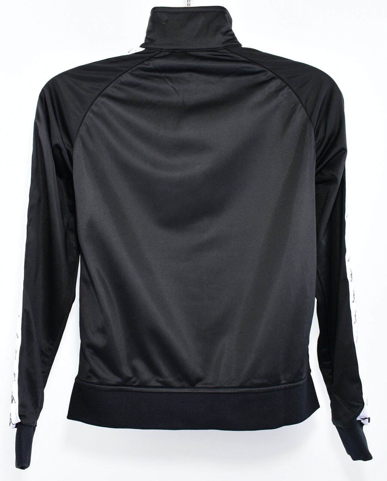 KAPPA Men's Full Zip Track Jacket, Track Suit Top,  SLIM FIT, Black, size SMALL