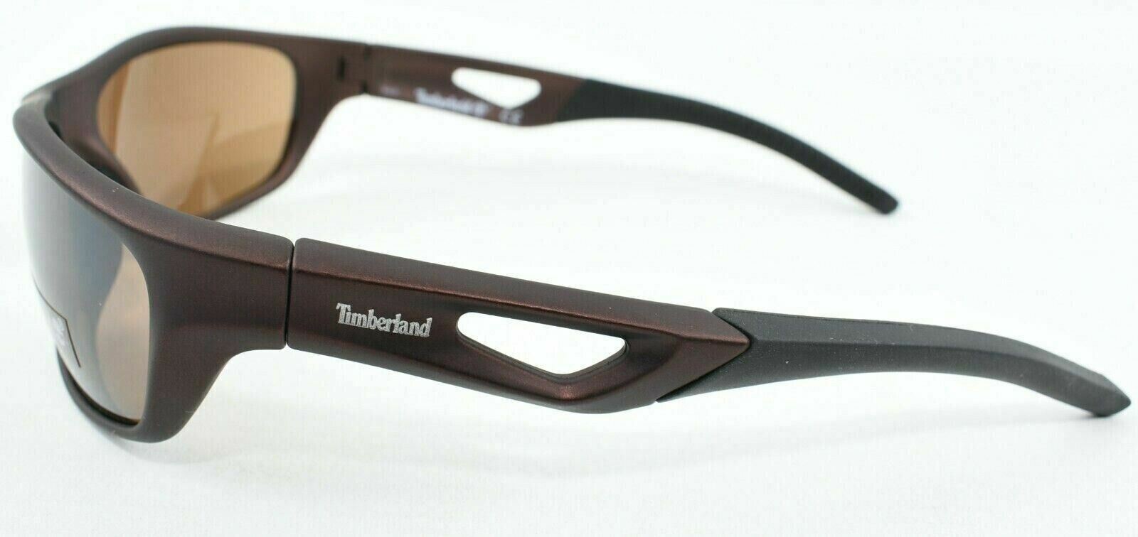 TIMBERLAND Men's Matte Copper Brown Sport Style Wrap Sunglasses, TB7124