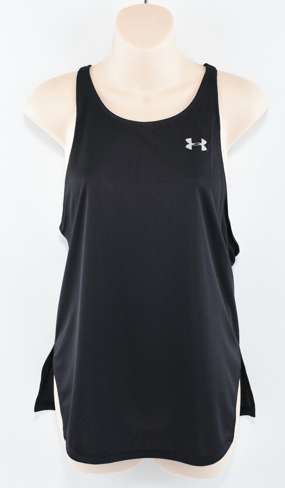 UNDER ARMOUR Women's Speed Stride HeatGear Workout Tank Top, Black size M- UK 12