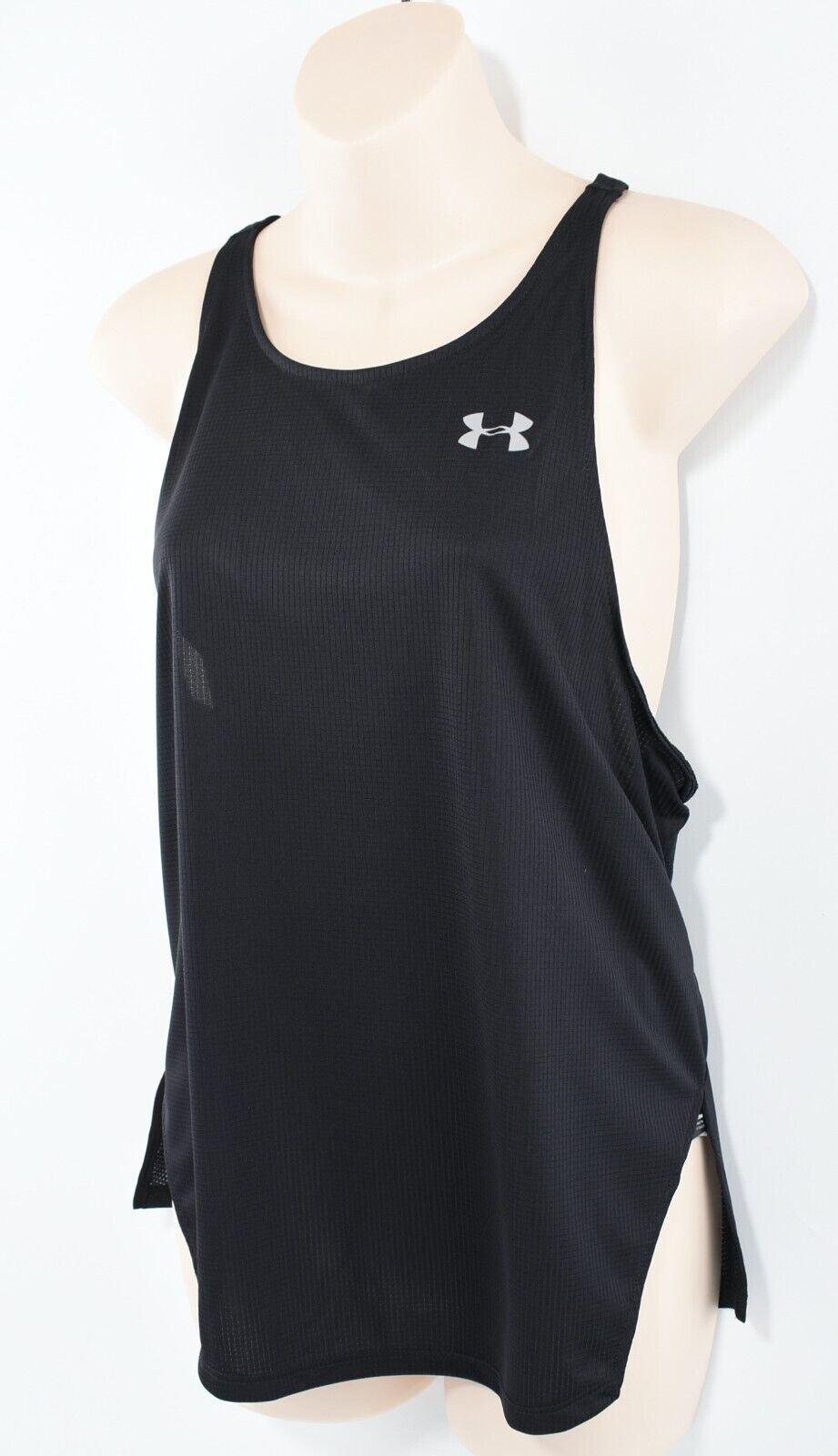 UNDER ARMOUR Women's Speed Stride HeatGear Workout Tank Top, Black size M- UK 12