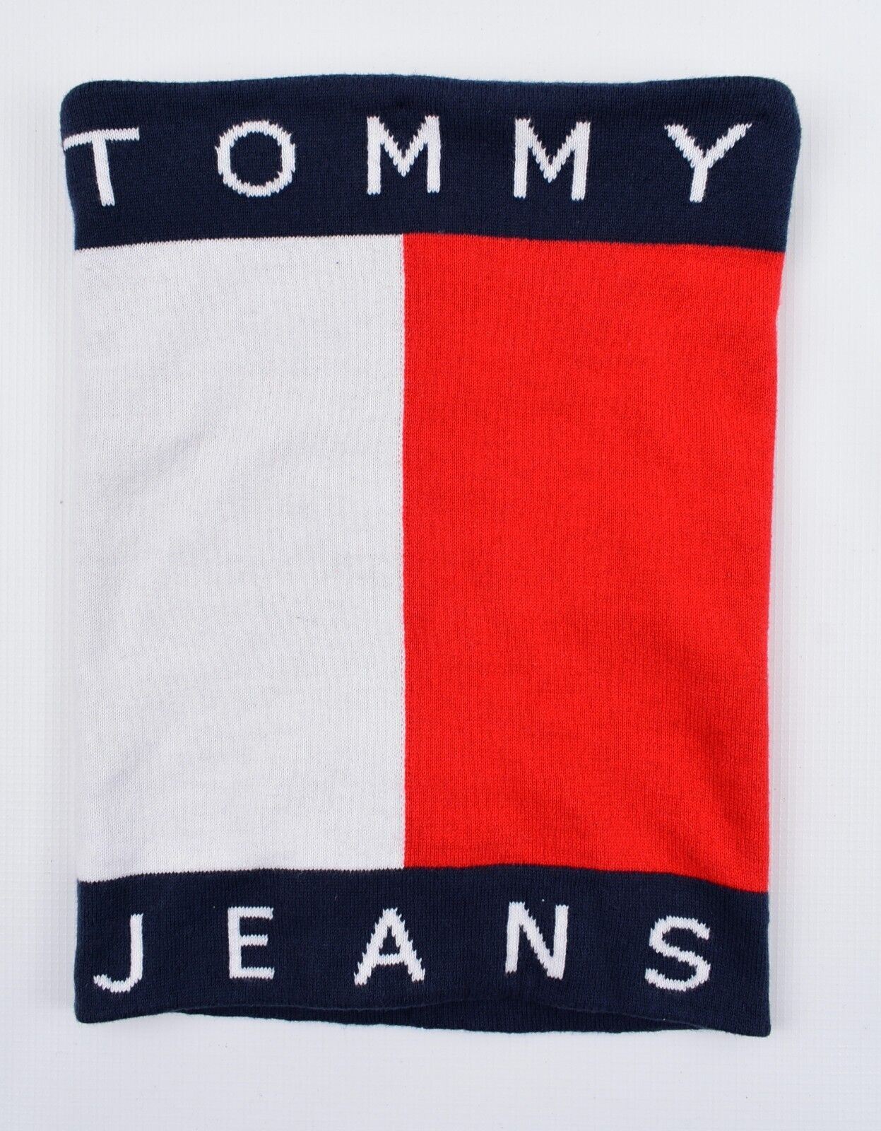 TOMMY HILFIGER - TOMMY JEANS Unisex Small Snood Scarf, ORGANIC COTTON, One Size