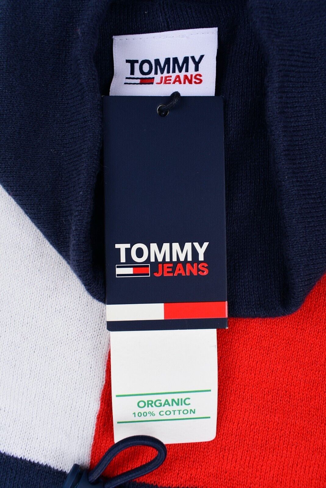 TOMMY HILFIGER - TOMMY JEANS Unisex Small Snood Scarf, ORGANIC COTTON, One Size