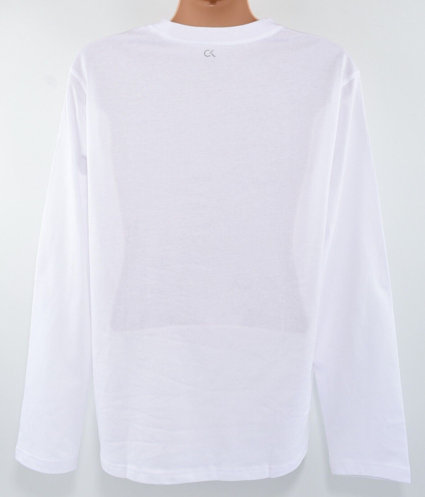 CALVIN KLEIN Performance Men's Long Sleeve T-shirt Top, Bright White, size XL