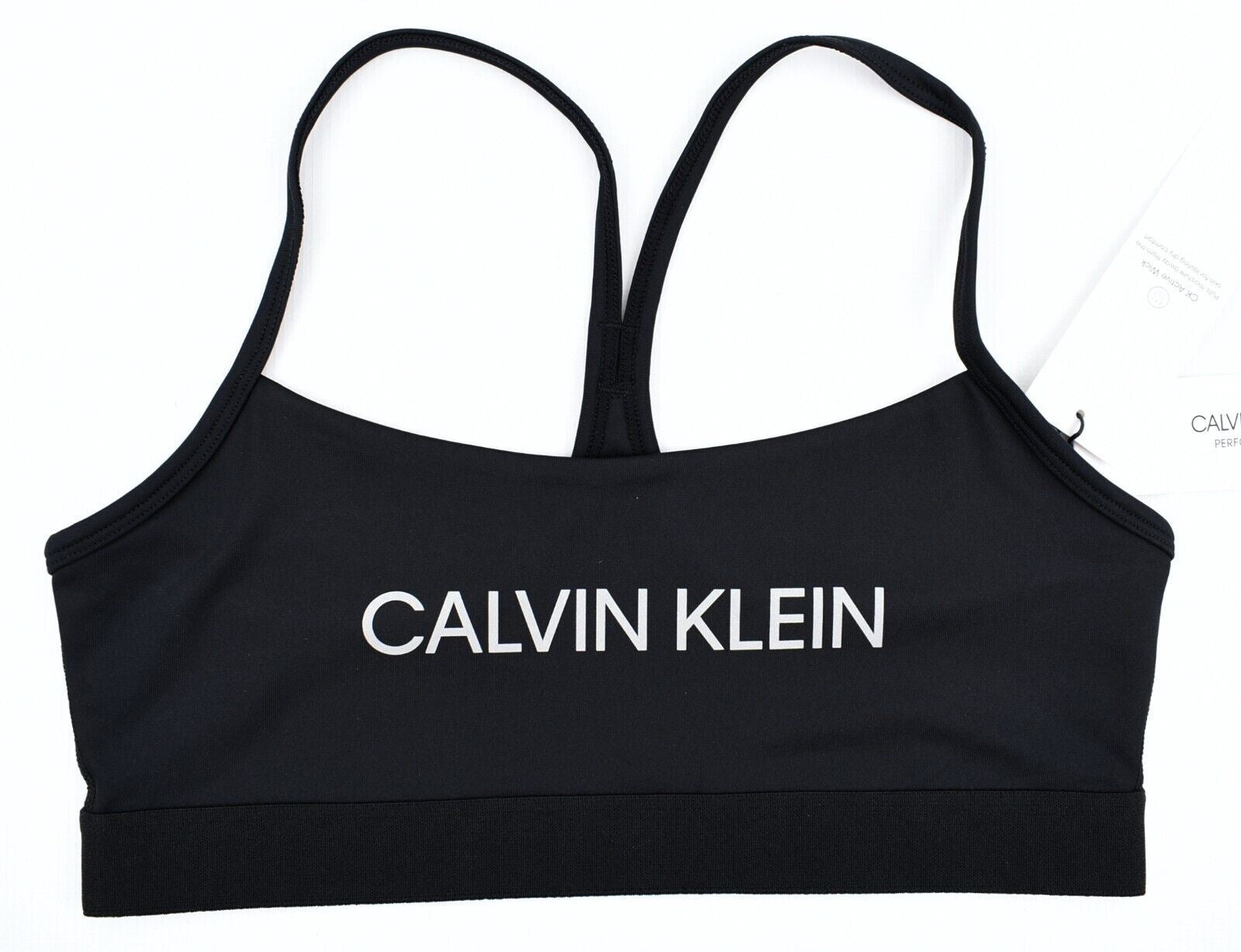 CALVIN KLEIN Performance: Women's Sports Bra, Low Support, Black, size M (UK 12)