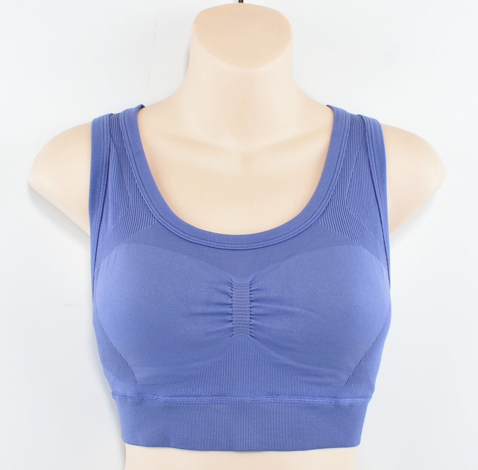 ADIDAS Women's STUDIO BRA, Seamless Sports Bra, Orbit Violet, size M (UK 12-14)