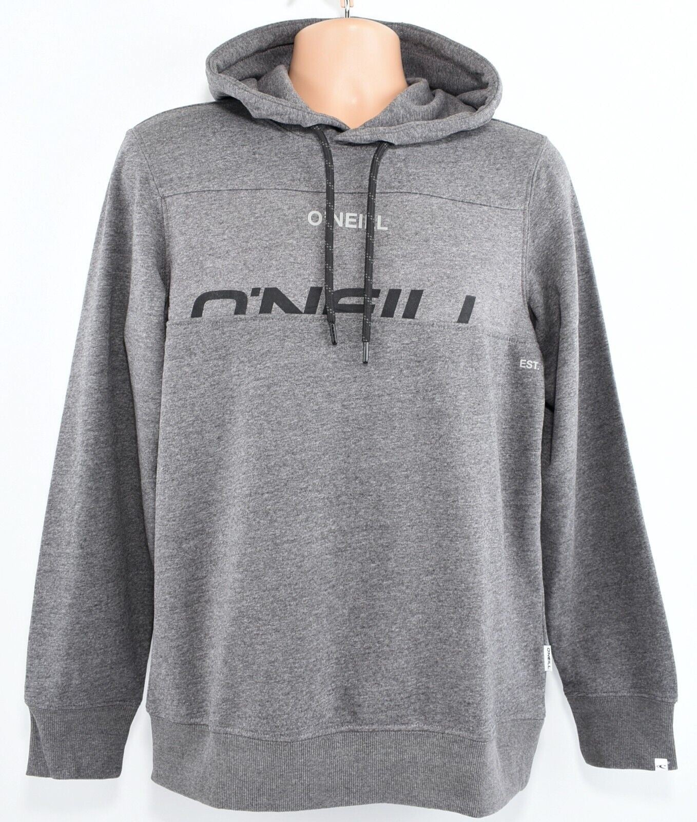 O'NEILL Men's INSERTZ Hooded Sweatshirt, Hoodie, Dark Grey Melee, size S