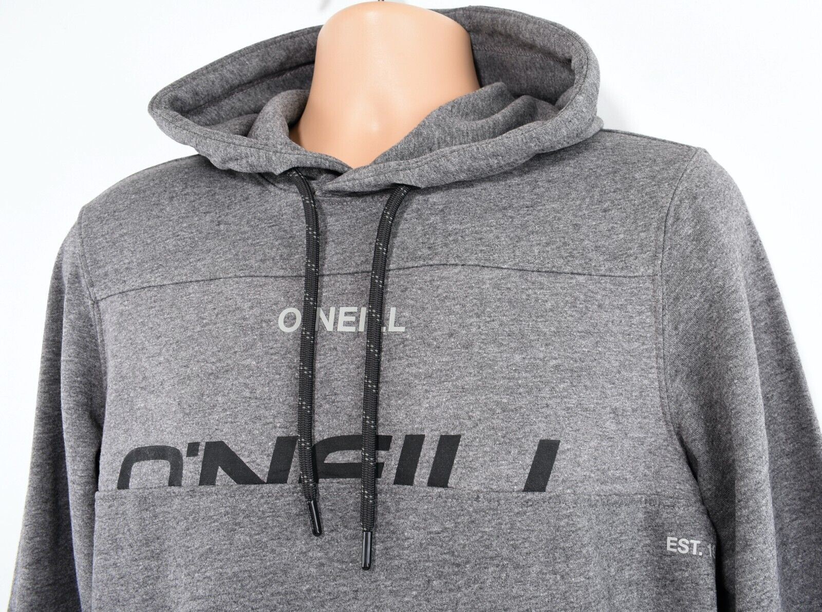 O'NEILL Men's INSERTZ Hooded Sweatshirt, Hoodie, Dark Grey Melee, size S