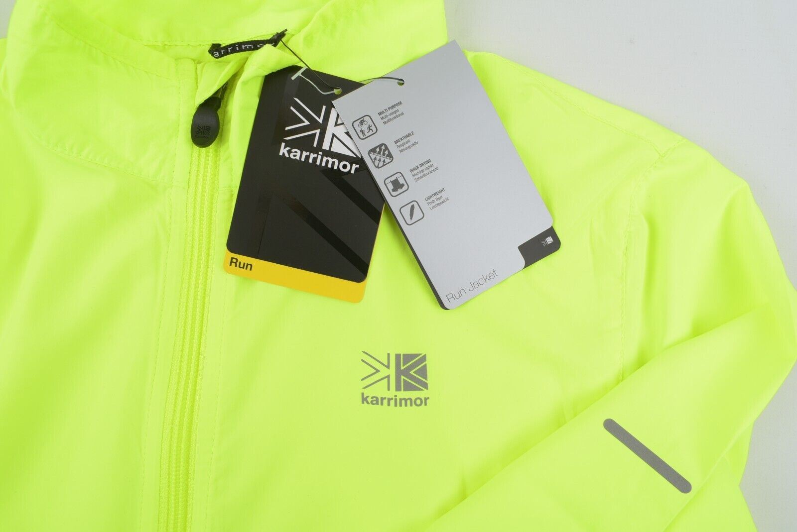 KARRIMOR Performance Women's Lightweight Running Jacket, Fluo Yellow size S (10)