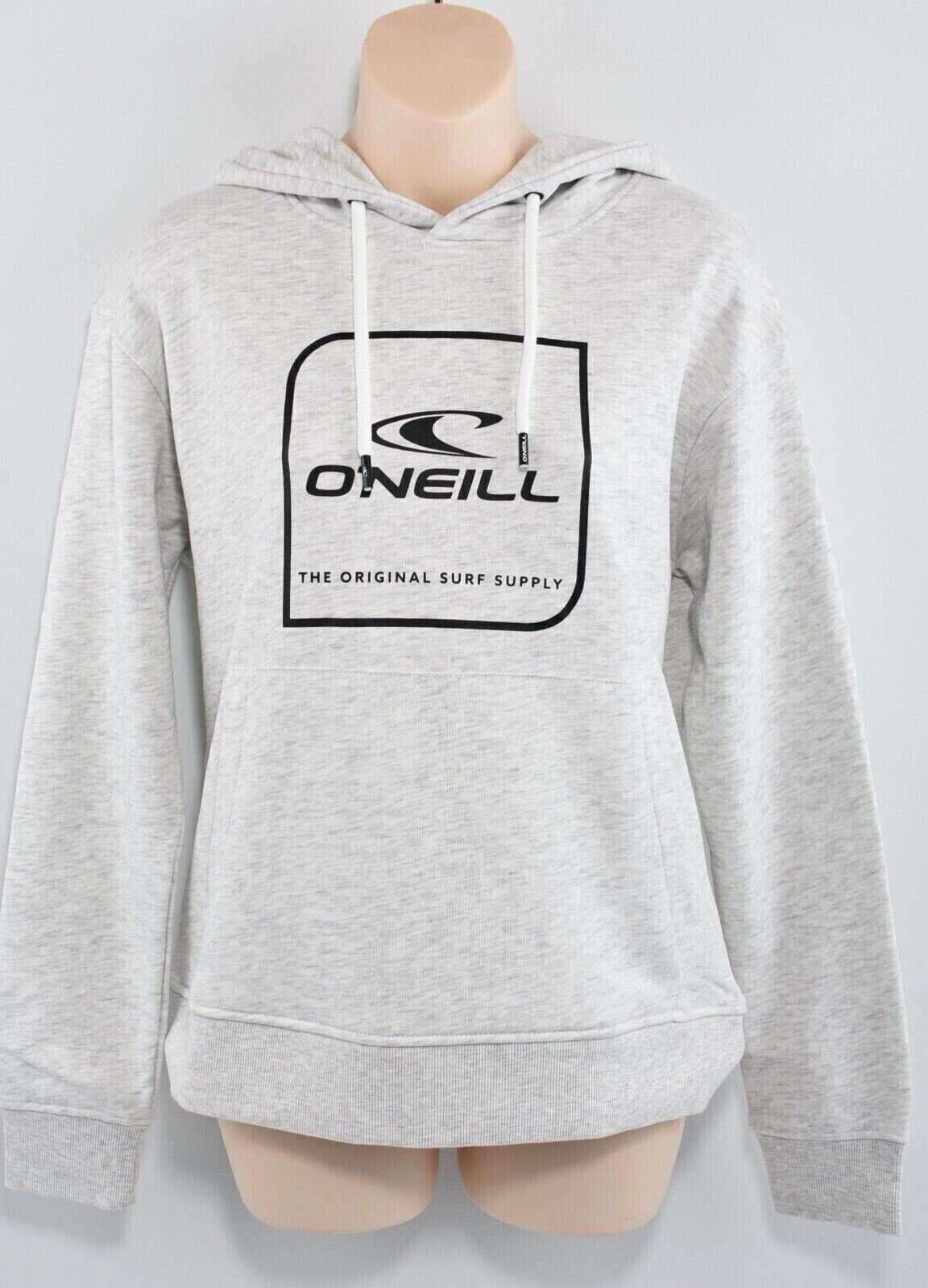 O'NEILL Women's CUBE Hoodie, Hooded Sweatshirt, White/Grey Melange, size XS /8