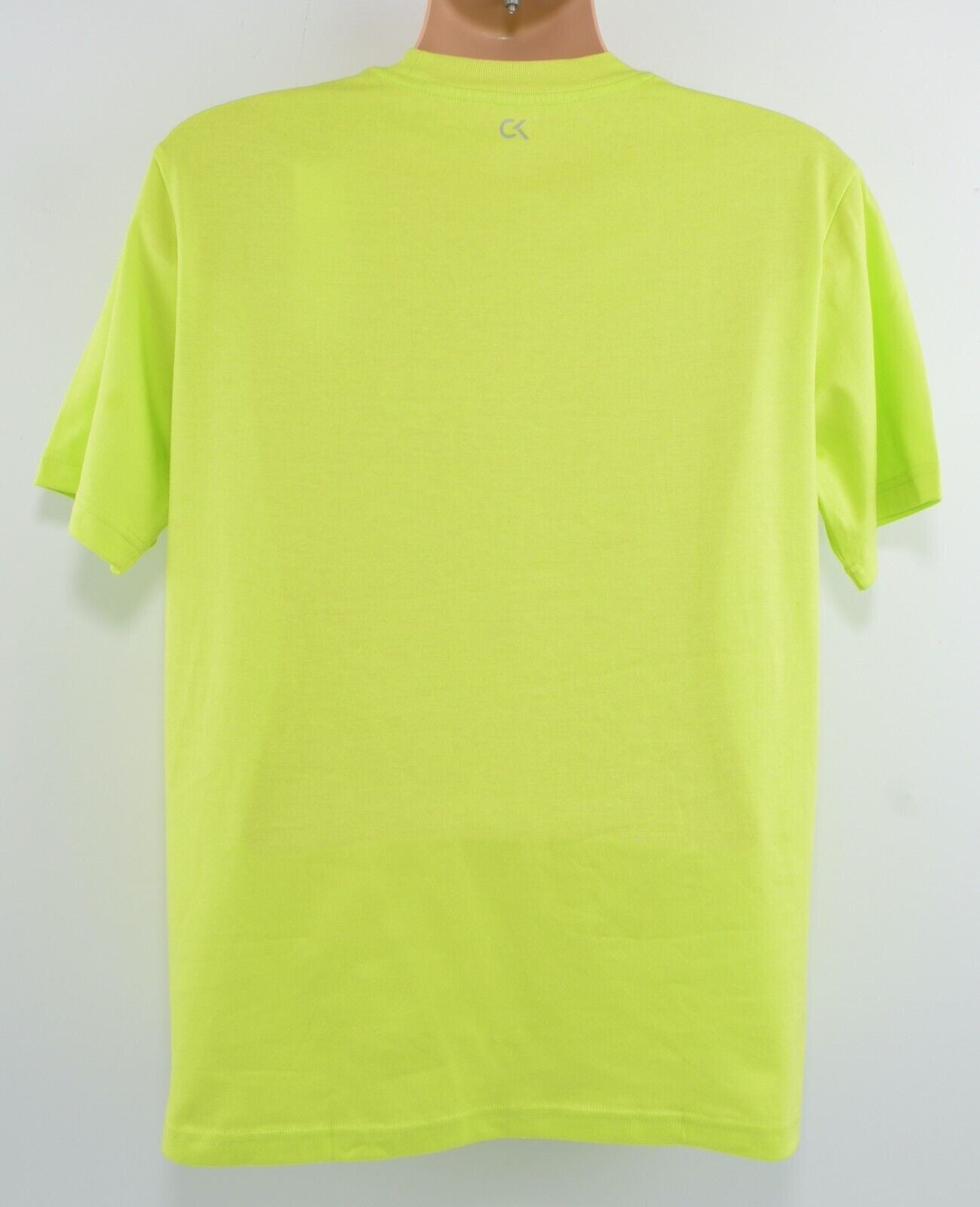 CALVIN KLEIN Performance: Men's Crew Neck T-shirt, Acid Lime, size MEDIUM