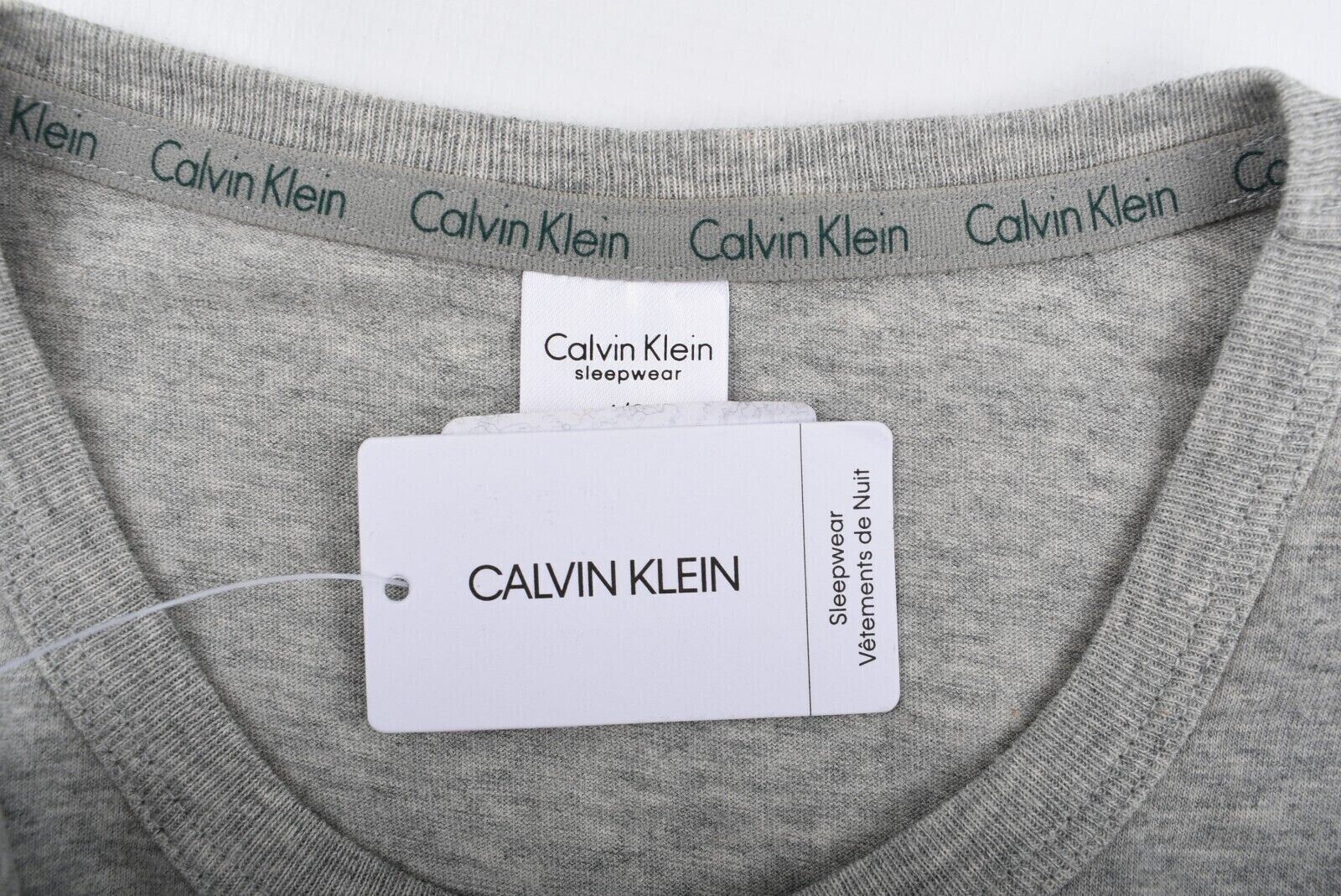 CALVIN KLEIN Women's Lounging / Sleepwear T-shirt, Grey Heather, size S (UK 10)