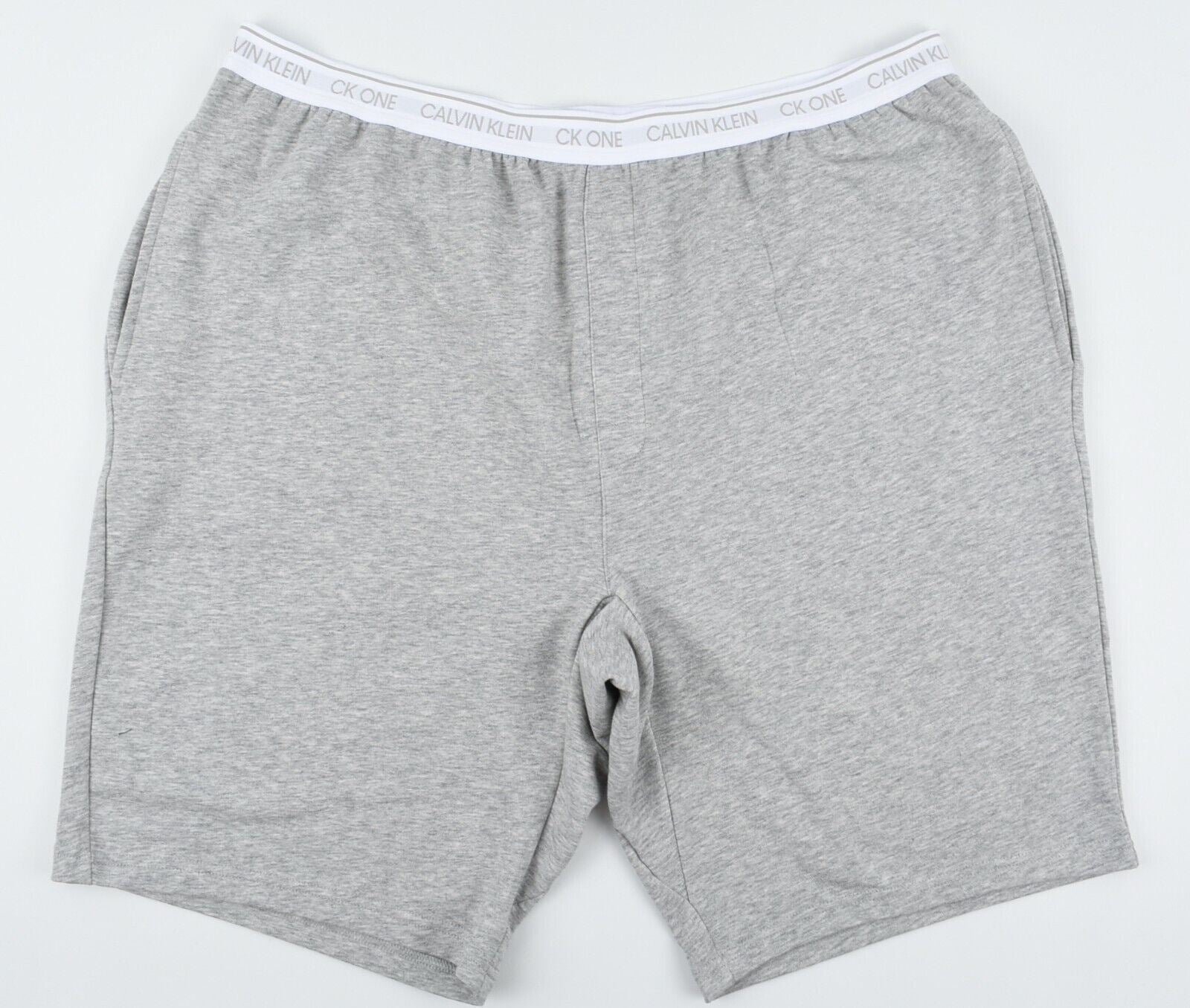 CALVIN KLEIN Sleepwear: CK ONE Men's Lounging Sweat Shorts, Grey, size XL
