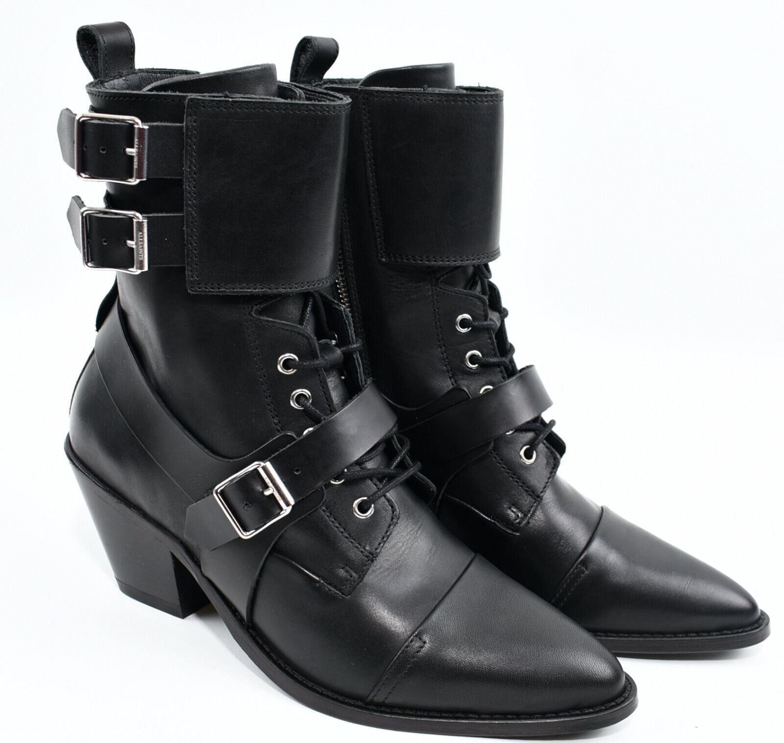 ALLSAINTS Women's ALIX Genuine Leather Boots, UK 7 /EU 40