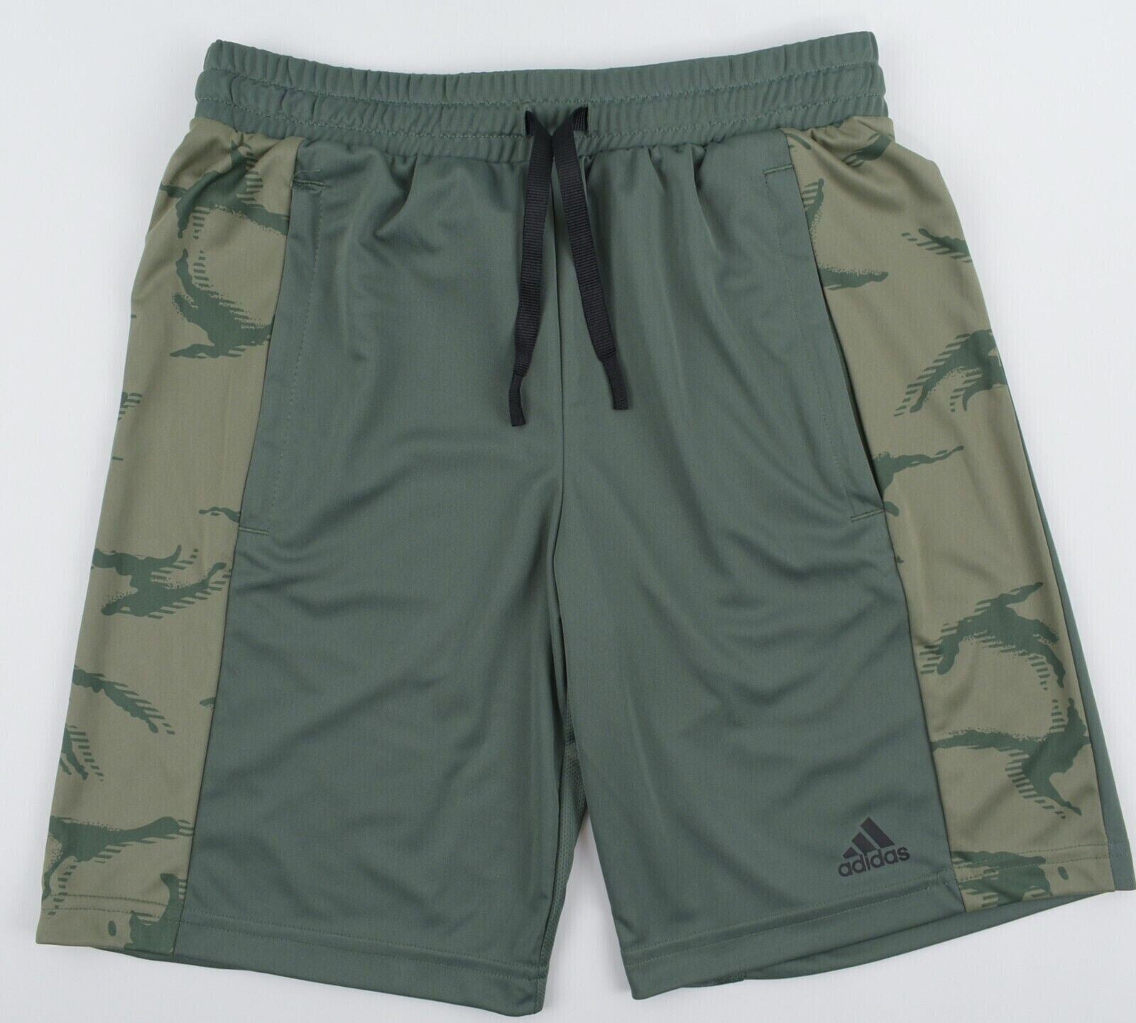 ADIDAS Boys' D2M Designed To Move Shorts, Green/Camo, size 7-8 Years