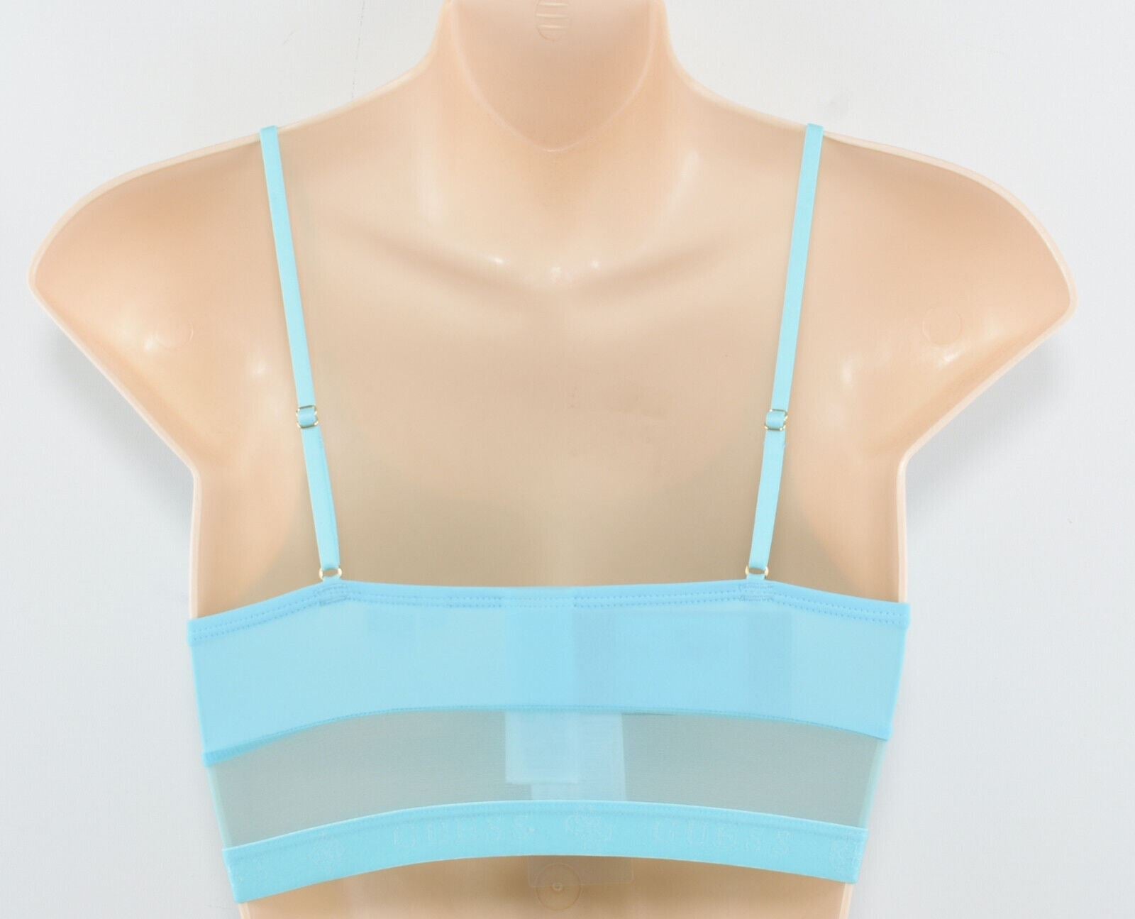 GUESS Women's Bralette, Aqua Blue, size SMALL