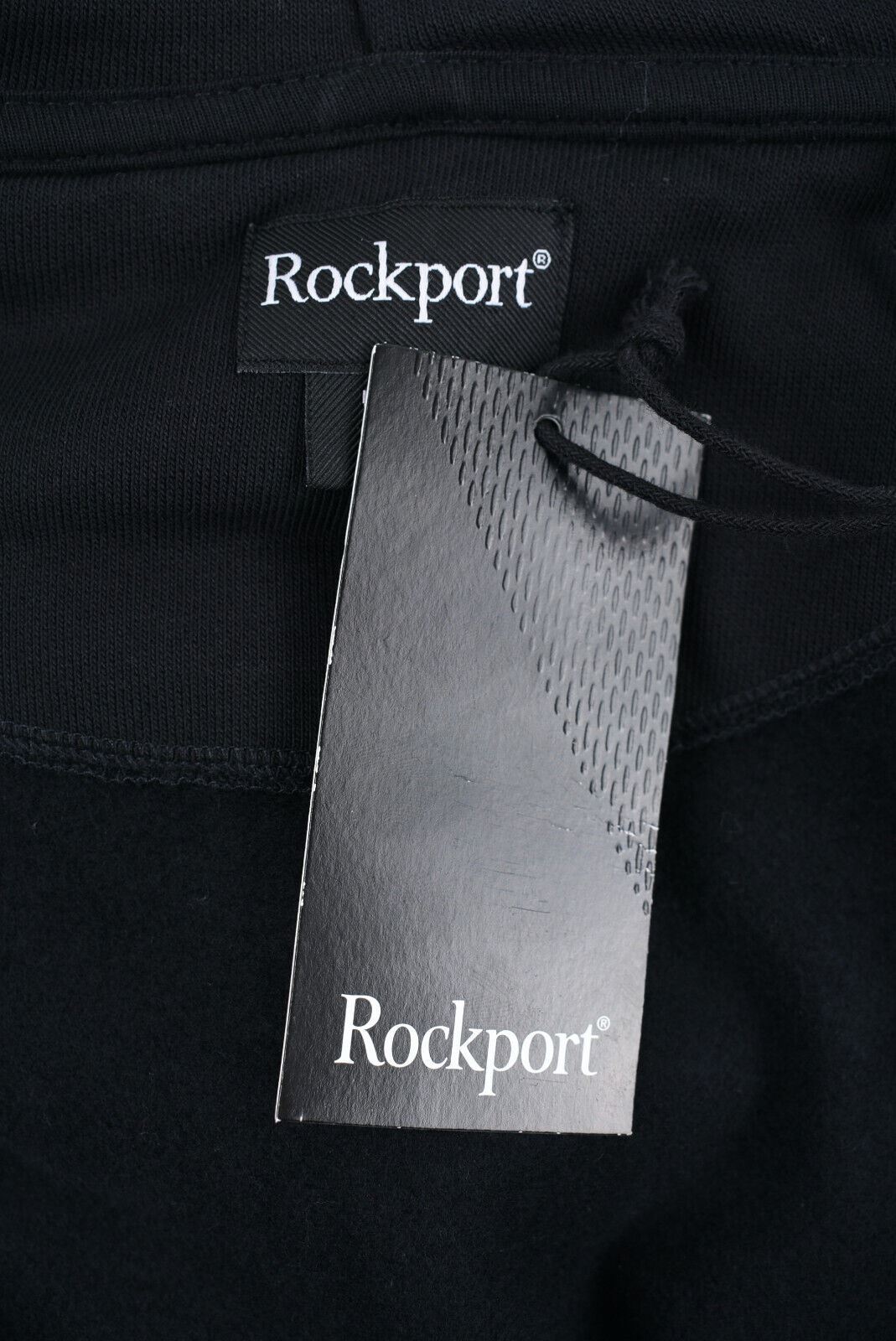 ROCKPORT Men's EDGE Full Zip Hoodie Sweatshirt Jacket,Black, size S