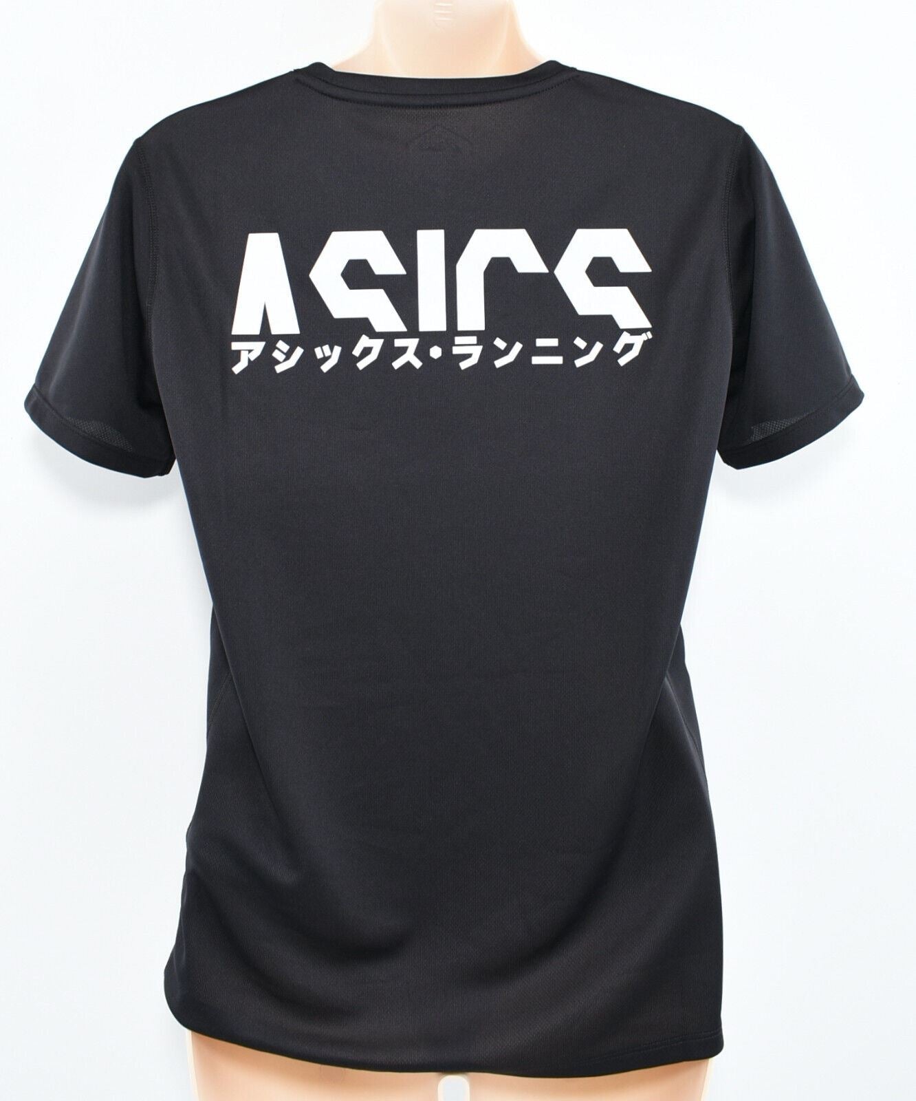 ASICS Women's KATAKANA Short Sleeve Running Top, Black, size S /UK 10