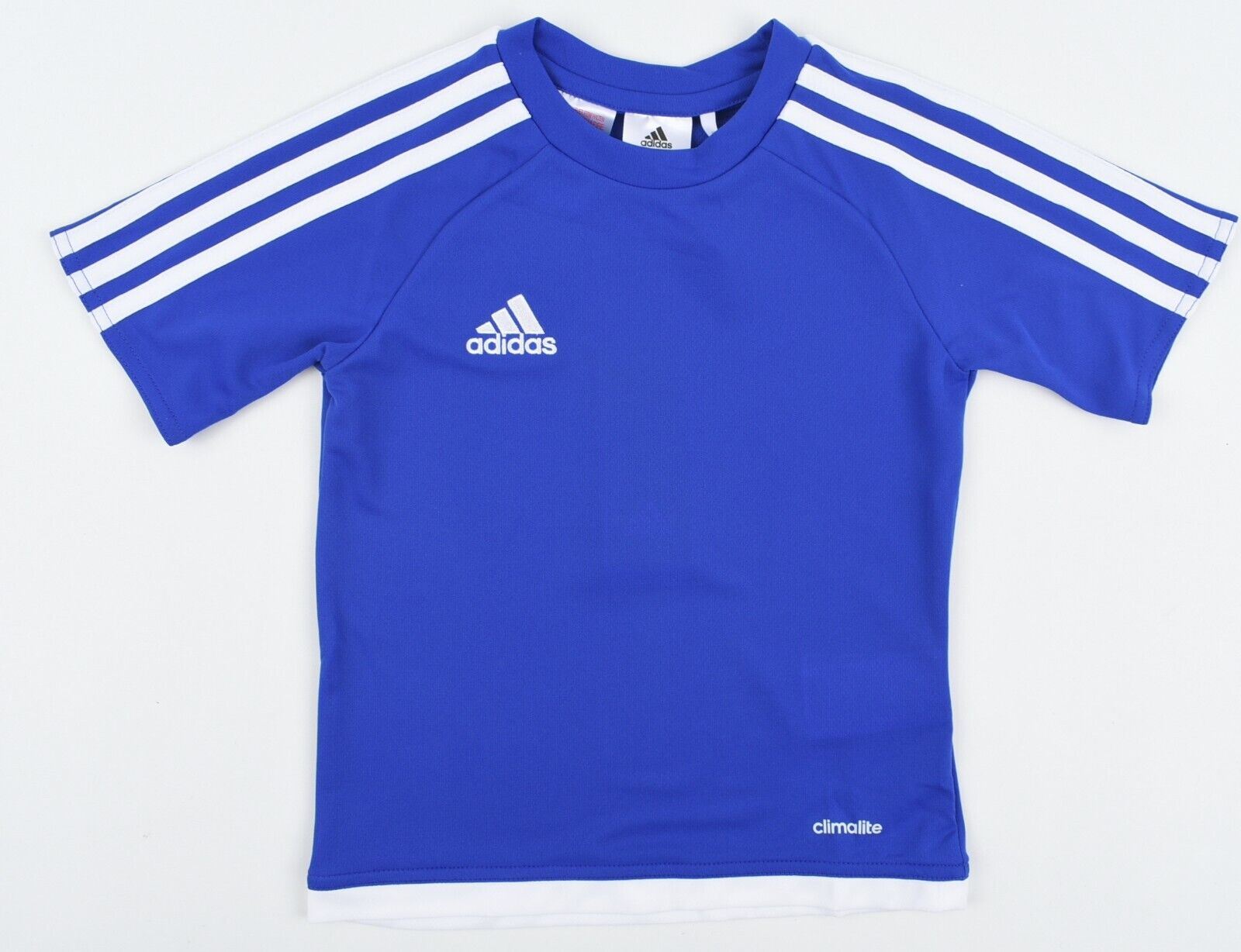 ADIDAS Boys' Kids' ESTRO TEE Activewear T-shirt, Bold Blue, size 4-5 years