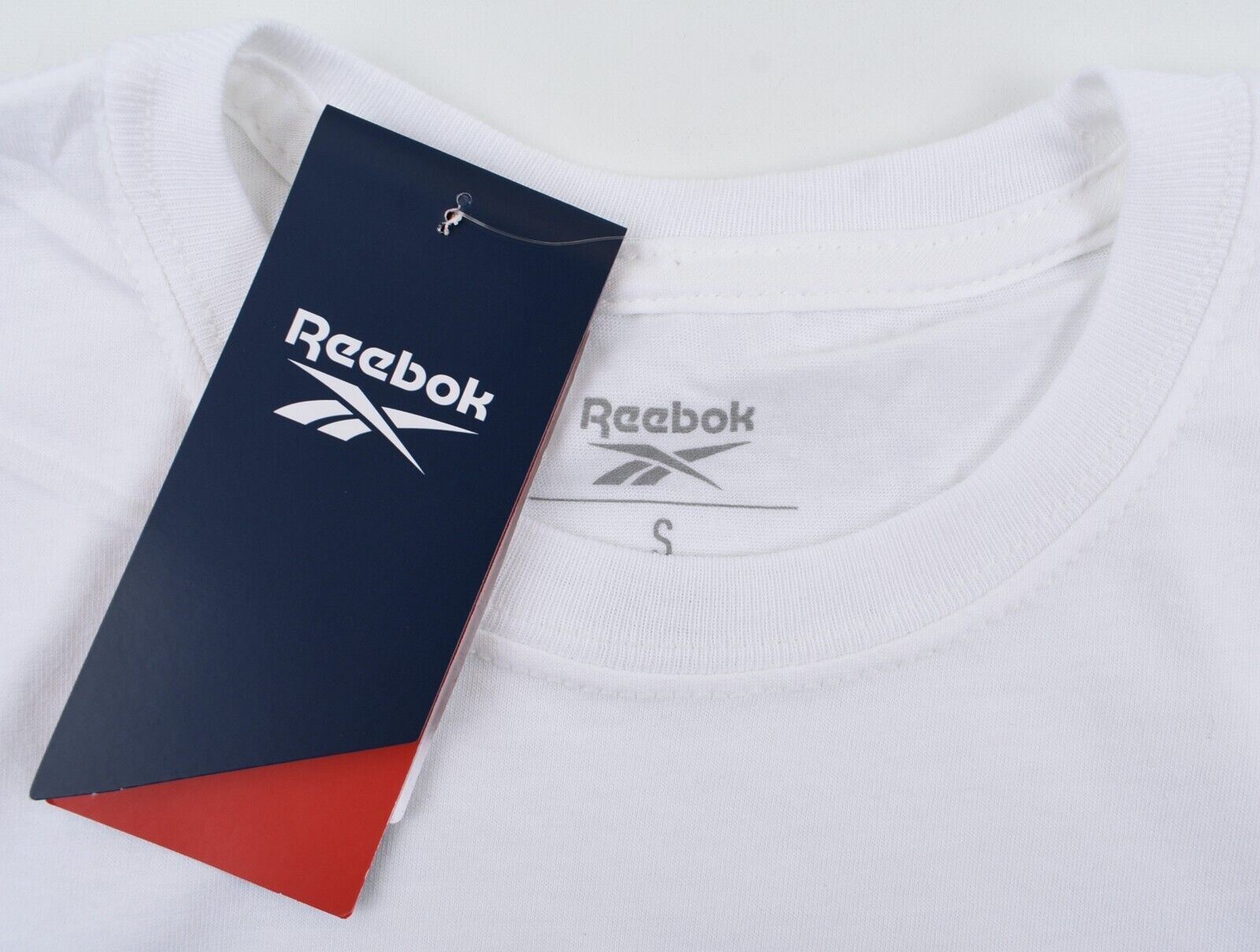 REEBOK Women's DUBAI Logo Crew Neck T-shirt, White, size S /UK 10