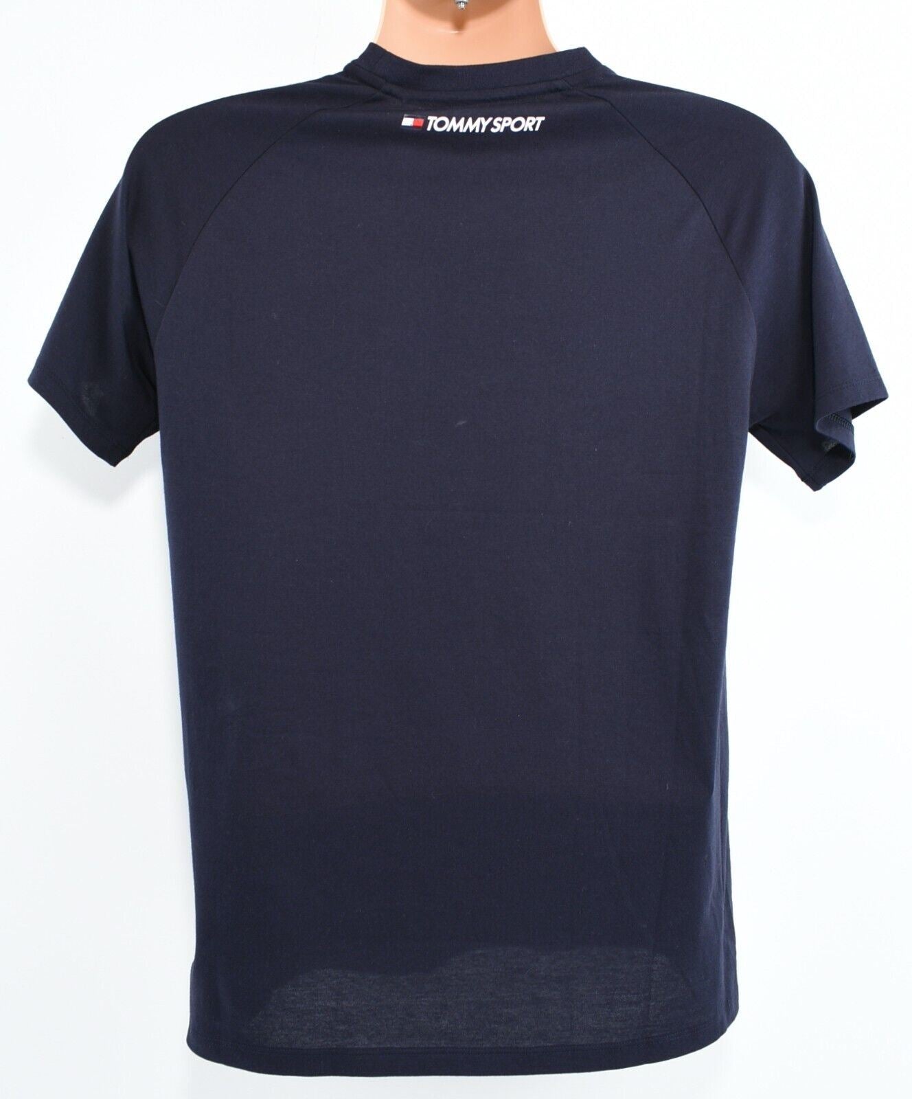 TOMMY HILFIGER - TOMMY SPORT Men's Chest Logo T-shirt, Blue, size SMALL