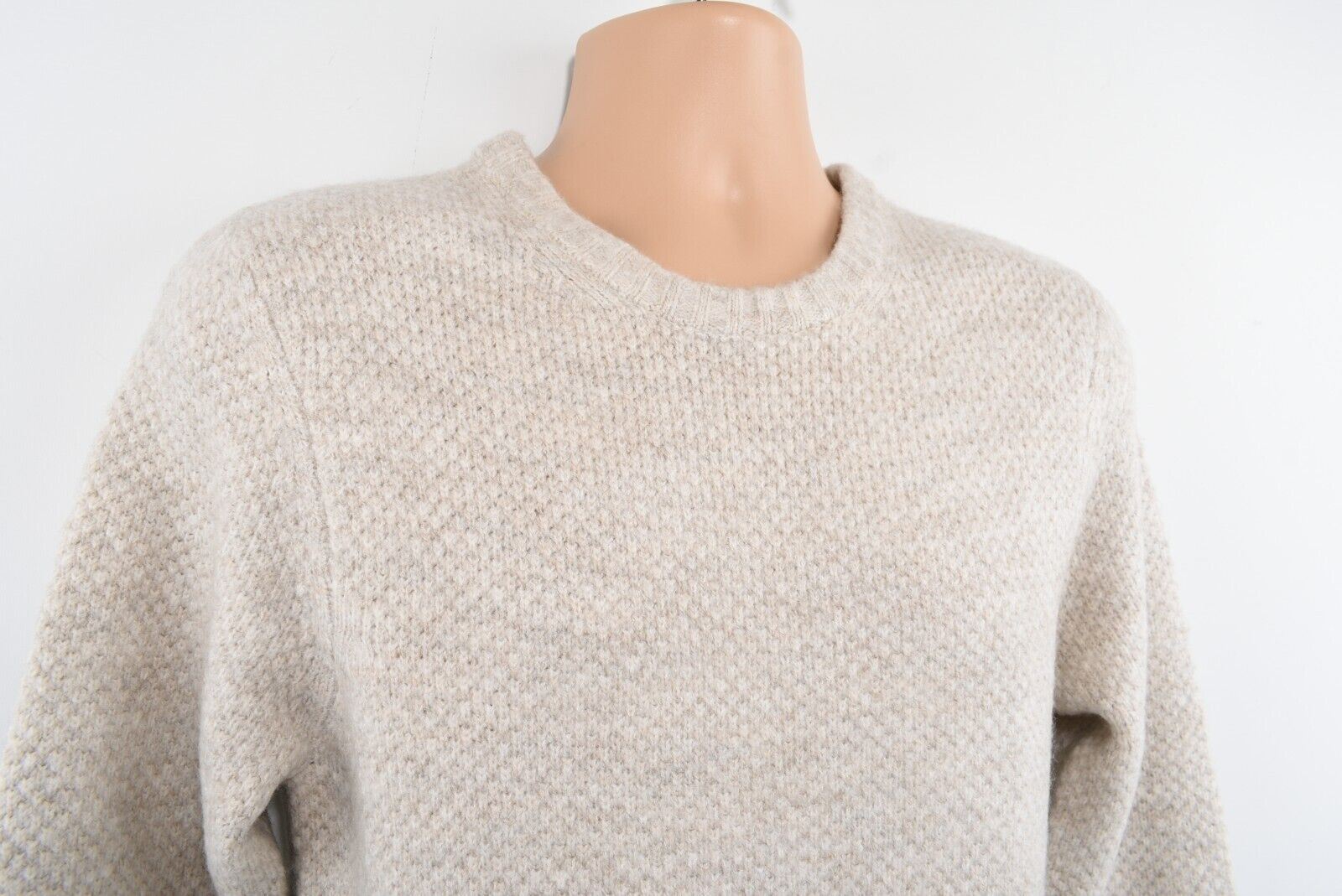 FIRETRAP Men's Texture Knit Jumper /Sweater, Beige, size SMALL