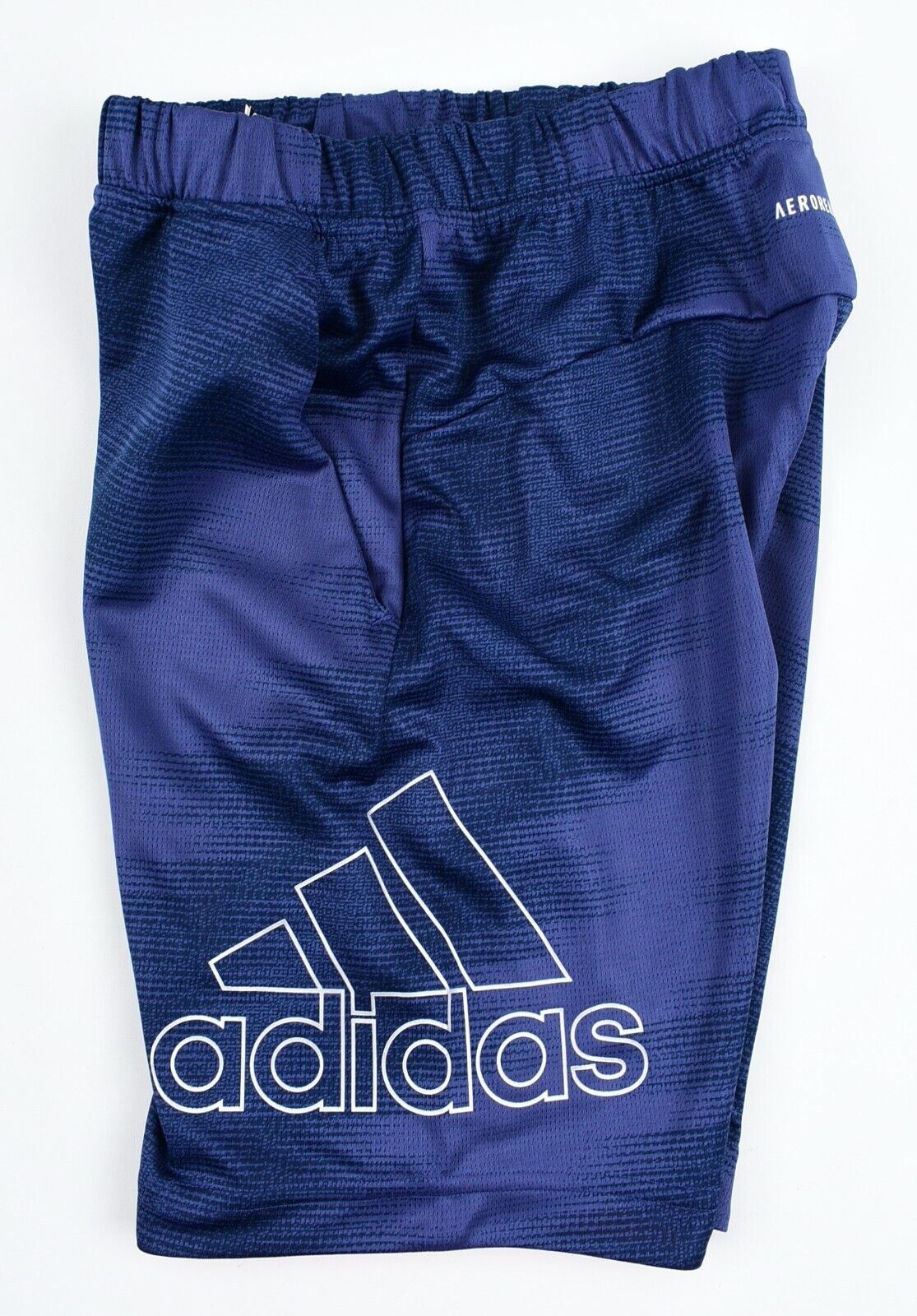 ADIDAS Boys' Badge Logo Activewear Training Shorts, Navy Blue, size 7-8 Years