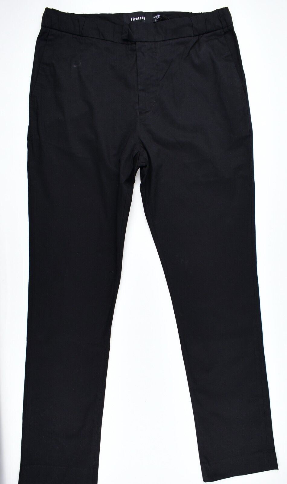 FIRETRAP Men's Casual Cotton Chino Pants, Black, size W34 L32