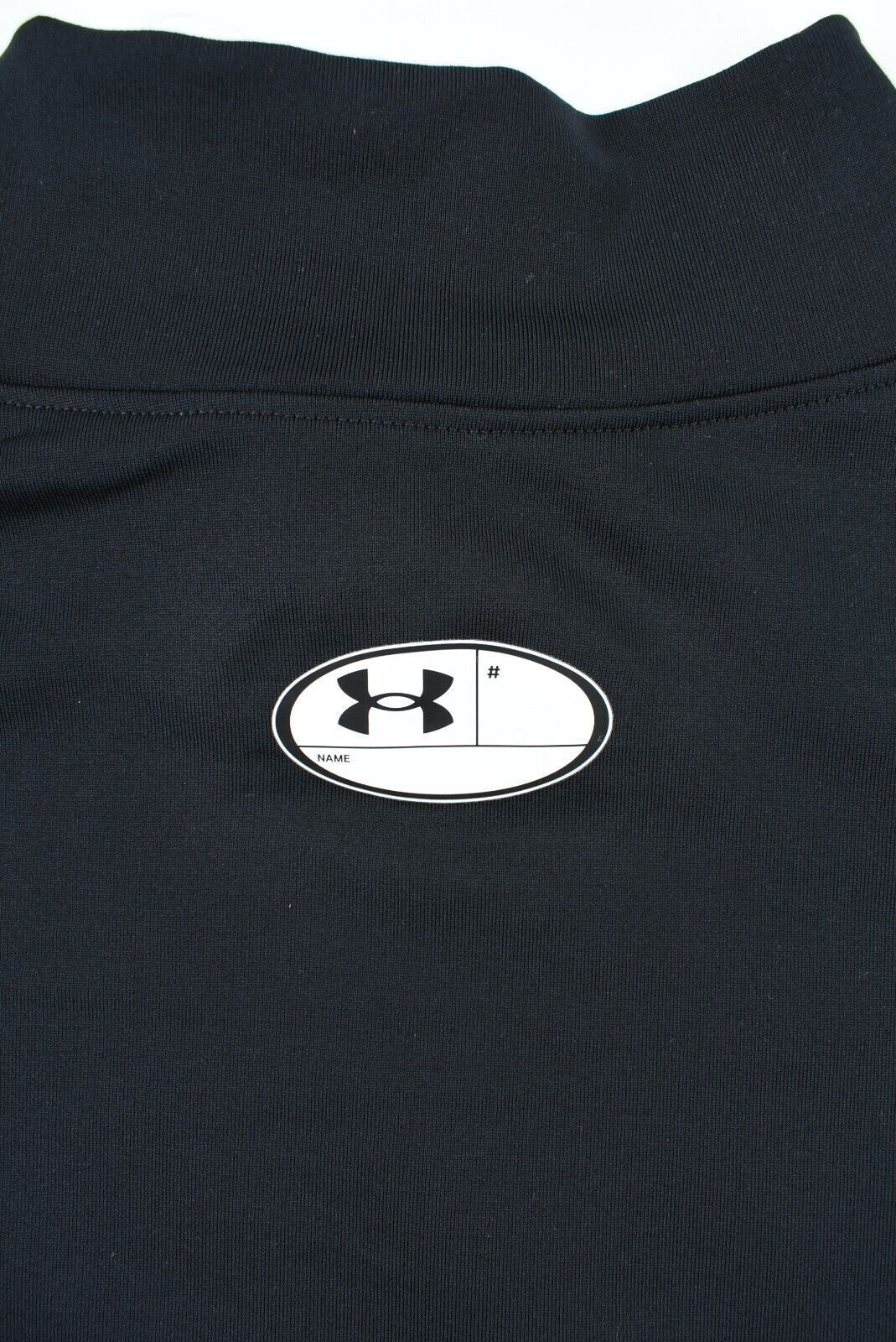 UNDER ARMOUR Men's ColdGear Long Sleeve Mock Neck BASELAYER TOP, Black, size M