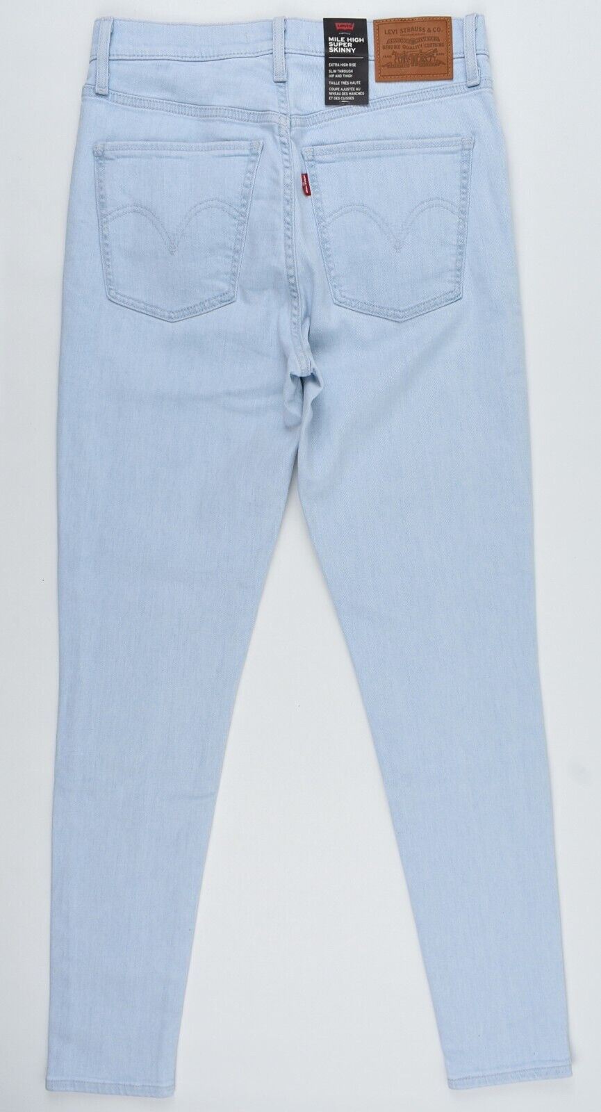 LEVI'S Women's Mile High Super Skinny Stretch Denim Jeans, Blue, size W28 L28