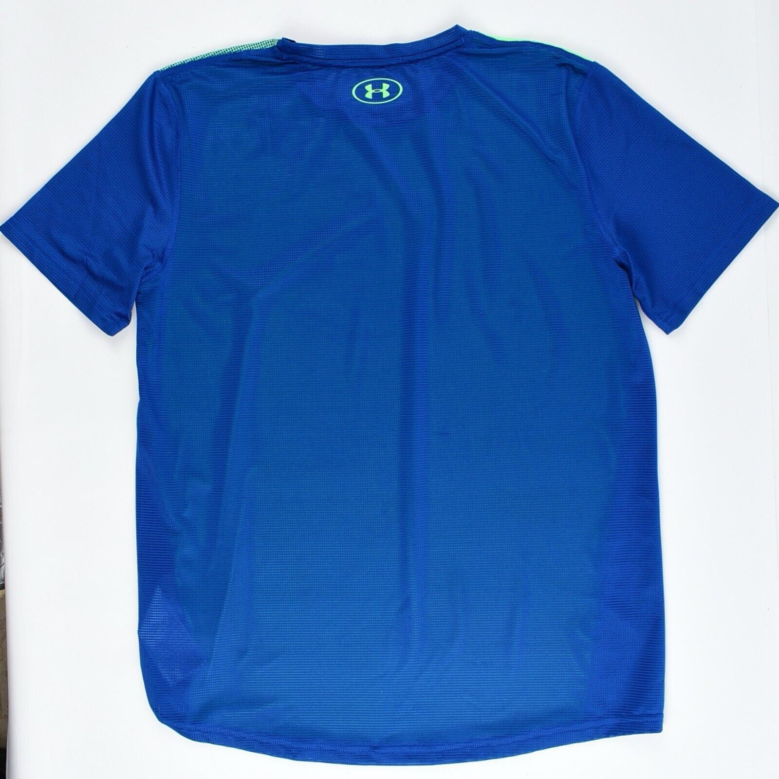 UNDER ARMOUR Boys' Kids UA RAID Activewear T-shirt, Blue/Green, size 13-15 years