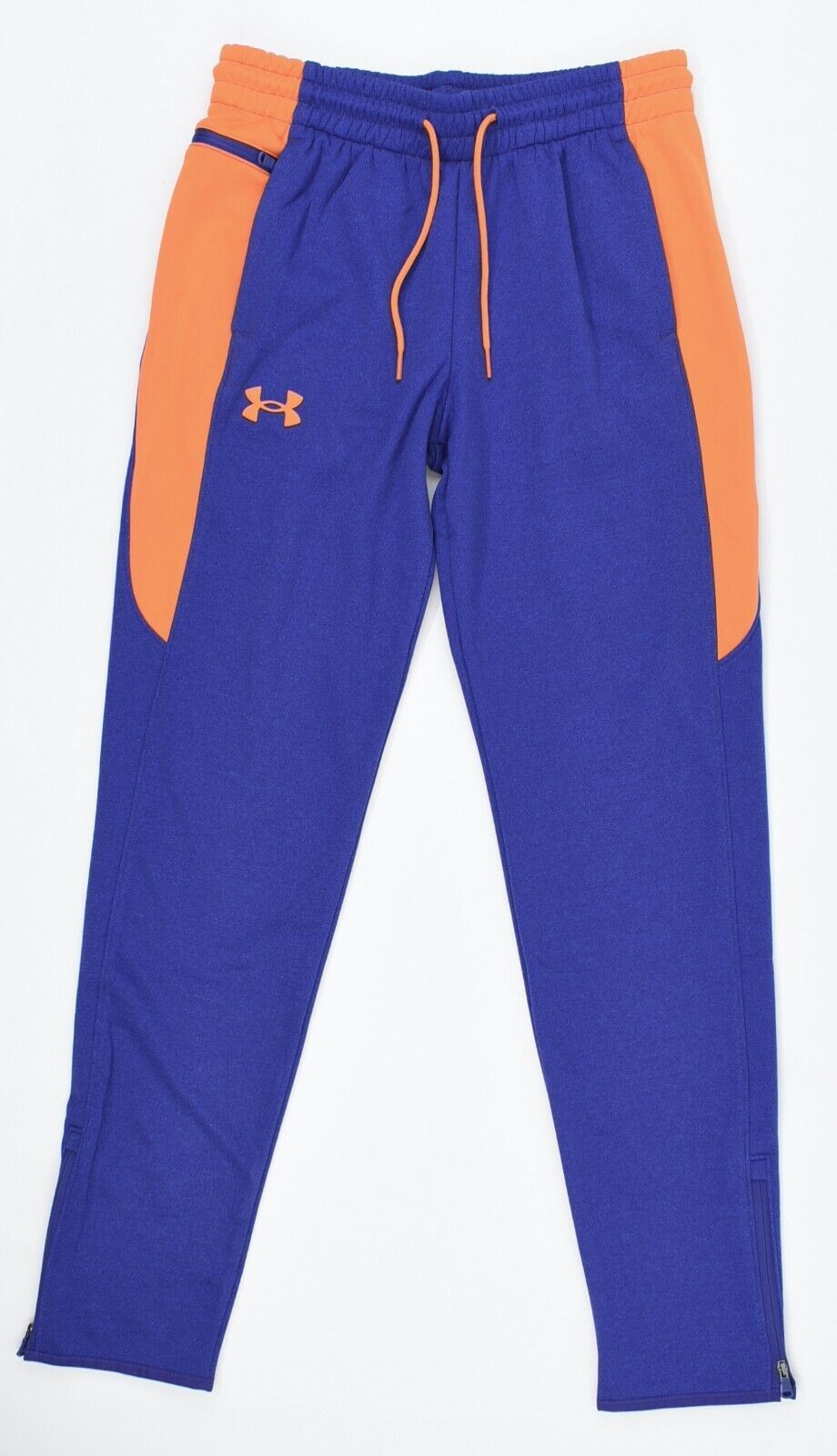 UNDER ARMOUR Boys' ColdGear Joggers, Blue/Orange, size 5-6 years