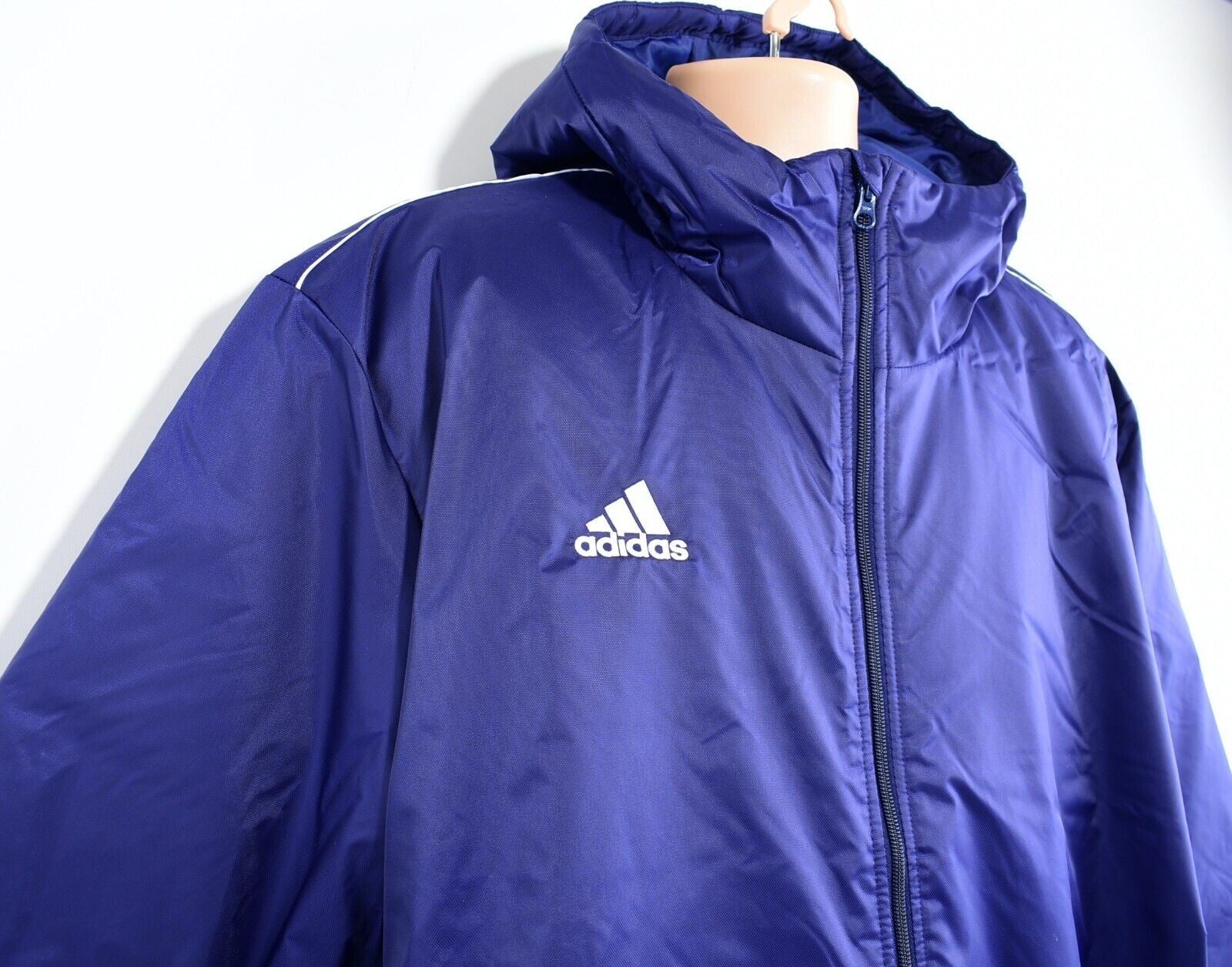 ADIDAS Men's Core 18 Stadium Jacket, Warm Padded Coat, Blue, size XL