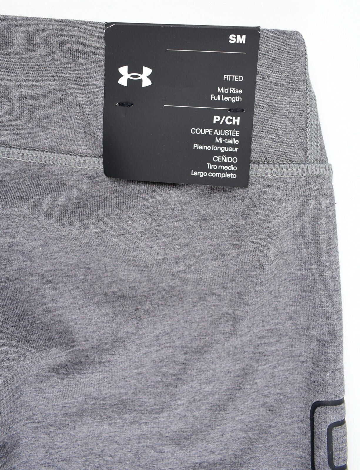 UNDER ARMOUR Women's Mid Rise Full Length Leggings, Grey, size S /UK 10