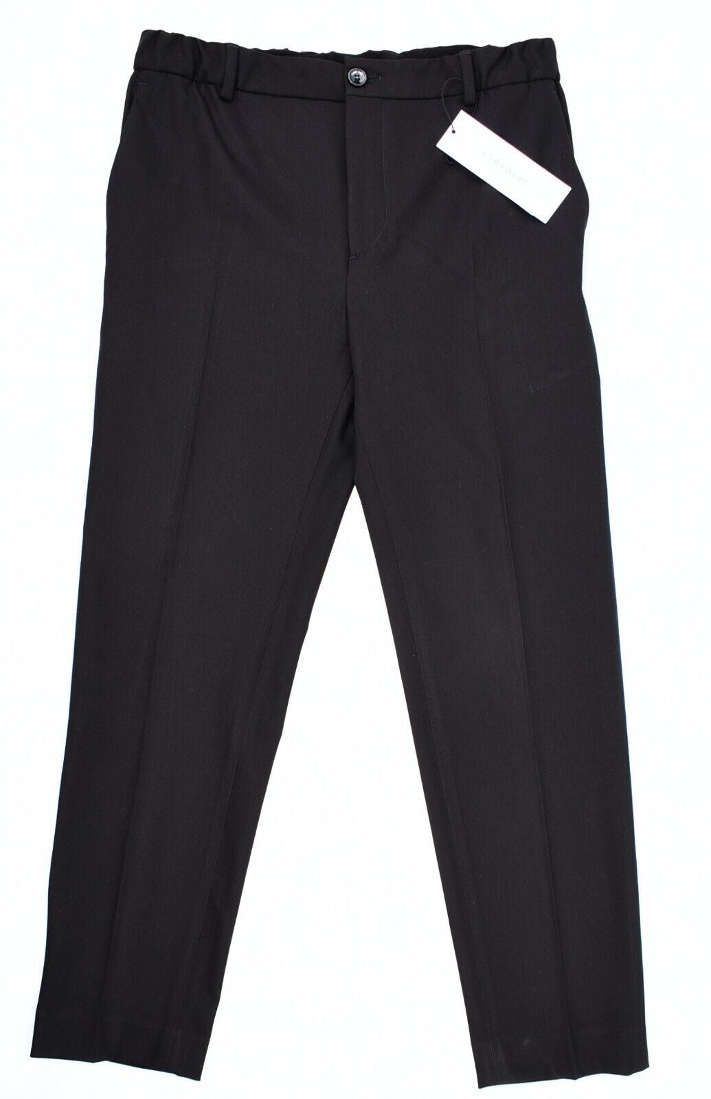 CALVIN KLEIN Men's Tapered Fit Stretch Fabric Trousers, Black, size W30