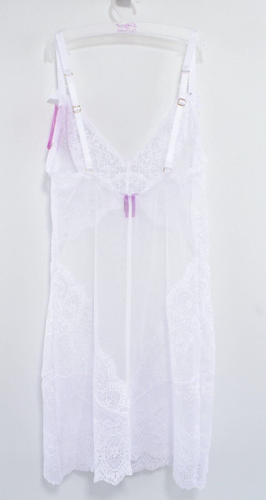 L'AGENT by AGENT PROVOCATEUR - VANESSA Lace Slip Dress, White, size M /UK 12