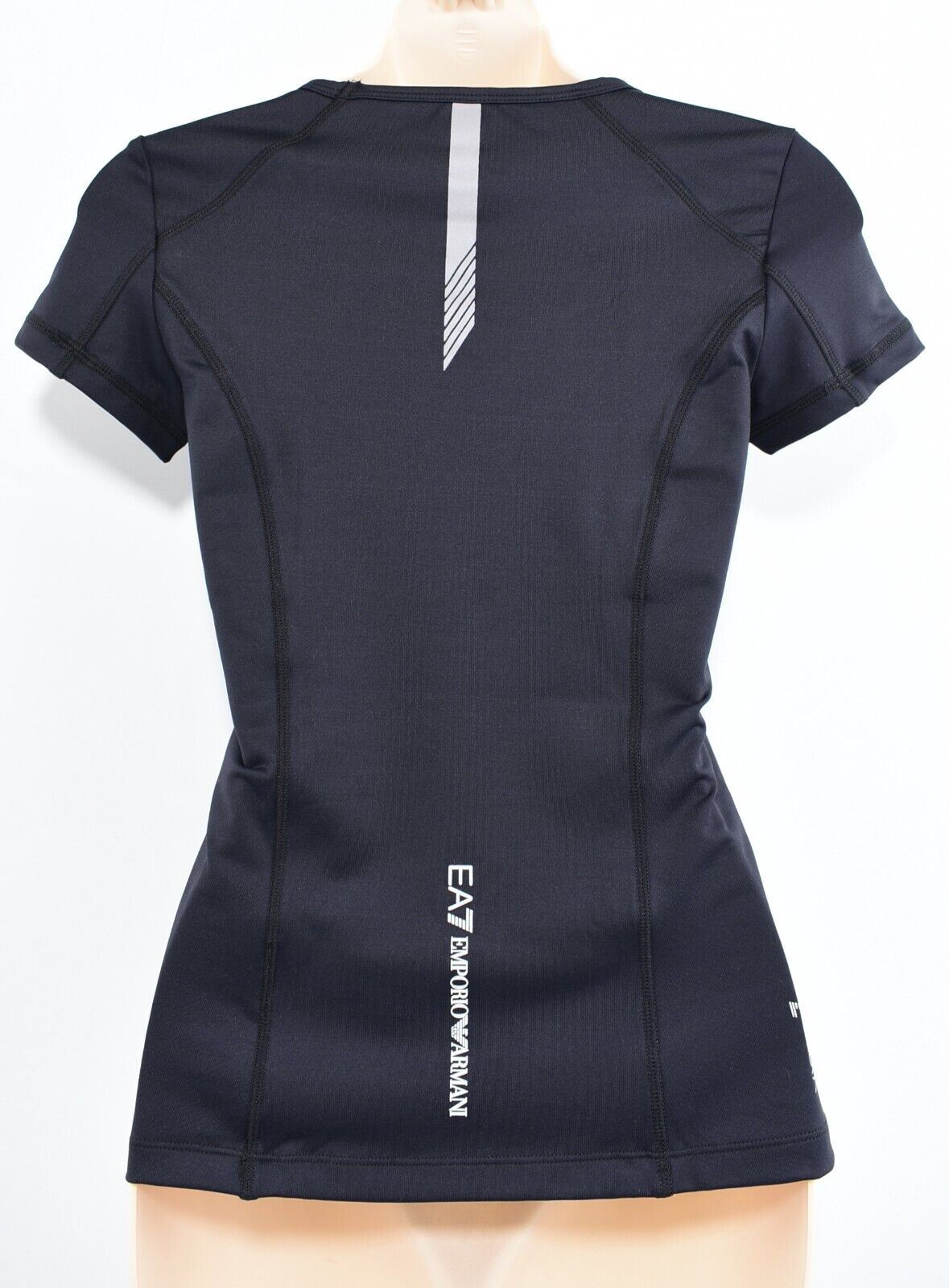 EA7 EMPORIO ARMANI Women's VIGOR Performance T-shirt Tee, Black, size XS /UK 8