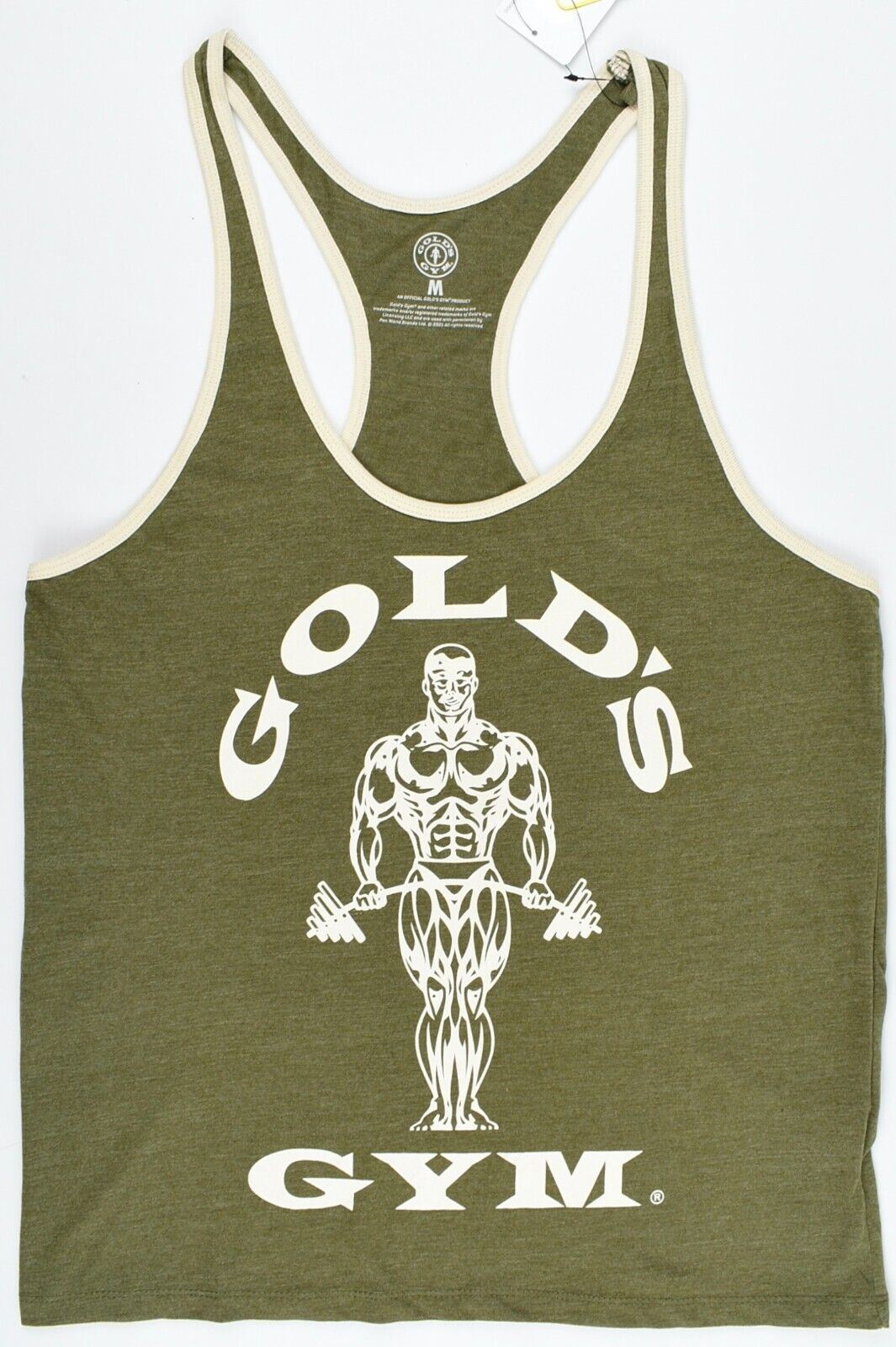 GOLD'S GYM Core Collection Men's MUSCLE JOE Vest Top, Army Green, size M