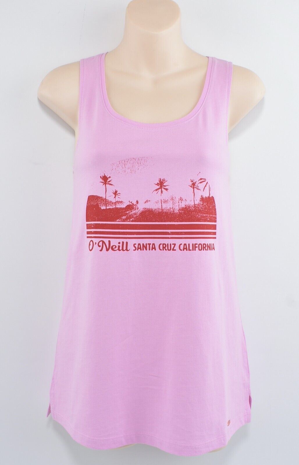 O'NEILL Women's SCARLETT Organic Cotton Tank Top, Marge Pink, size XS /UK 8