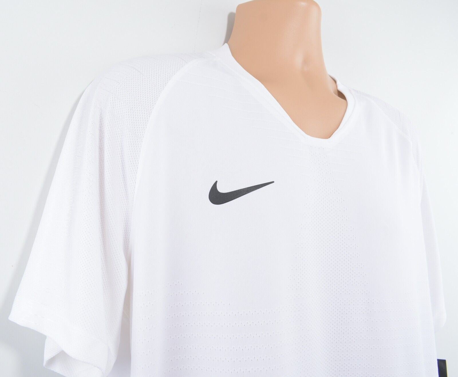 NIKE Men's VAPORKNIT Football Soccer Jersey T-shirt, White, size XL