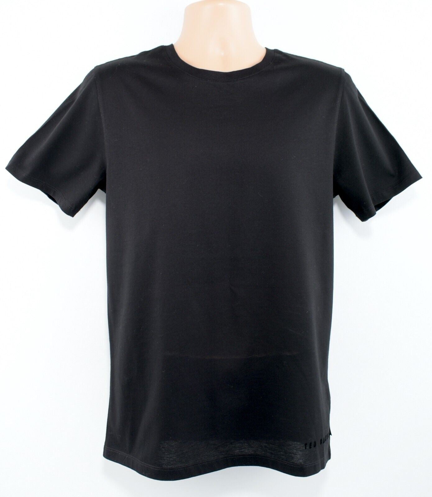 TED BAKER Mens ONLY Tee, Crew Neck T-shirt, Black, Ted size 2 /SMALL