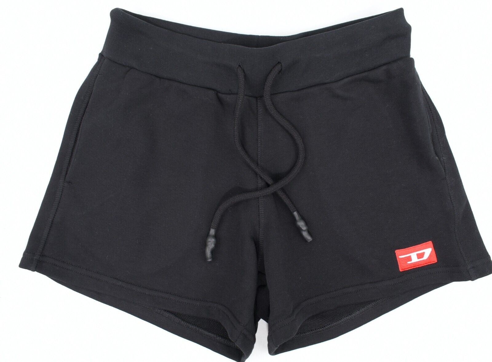 DIESEL Loungewear: Women's French Terry Sweat Shorts, Black, size M /UK 12