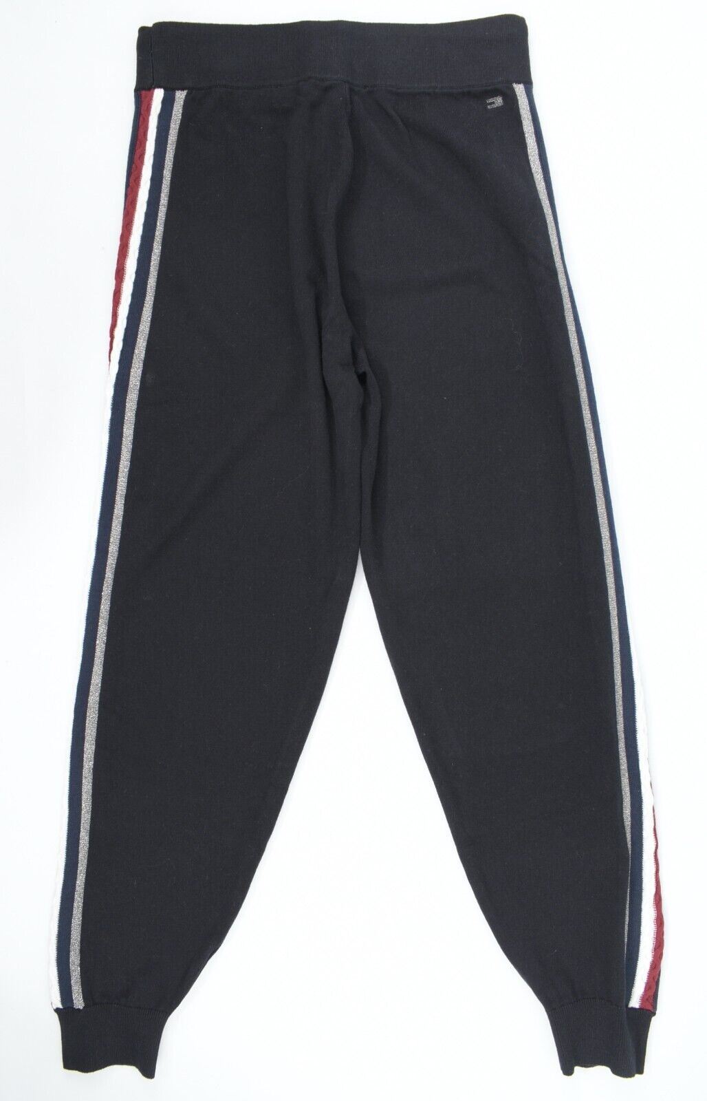 TOMMY HILFIGER Women's TARAH Side Stripe Joggers, Cotton /Cashmere, Black size M