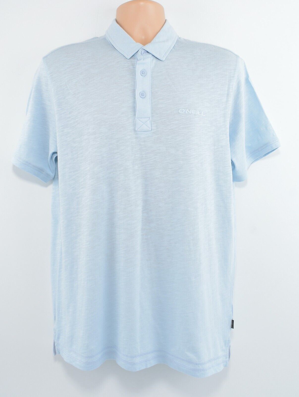 O'NEILL Mens Classic Polo Shirt, 100% Organic Cotton, Light Blue, size M
