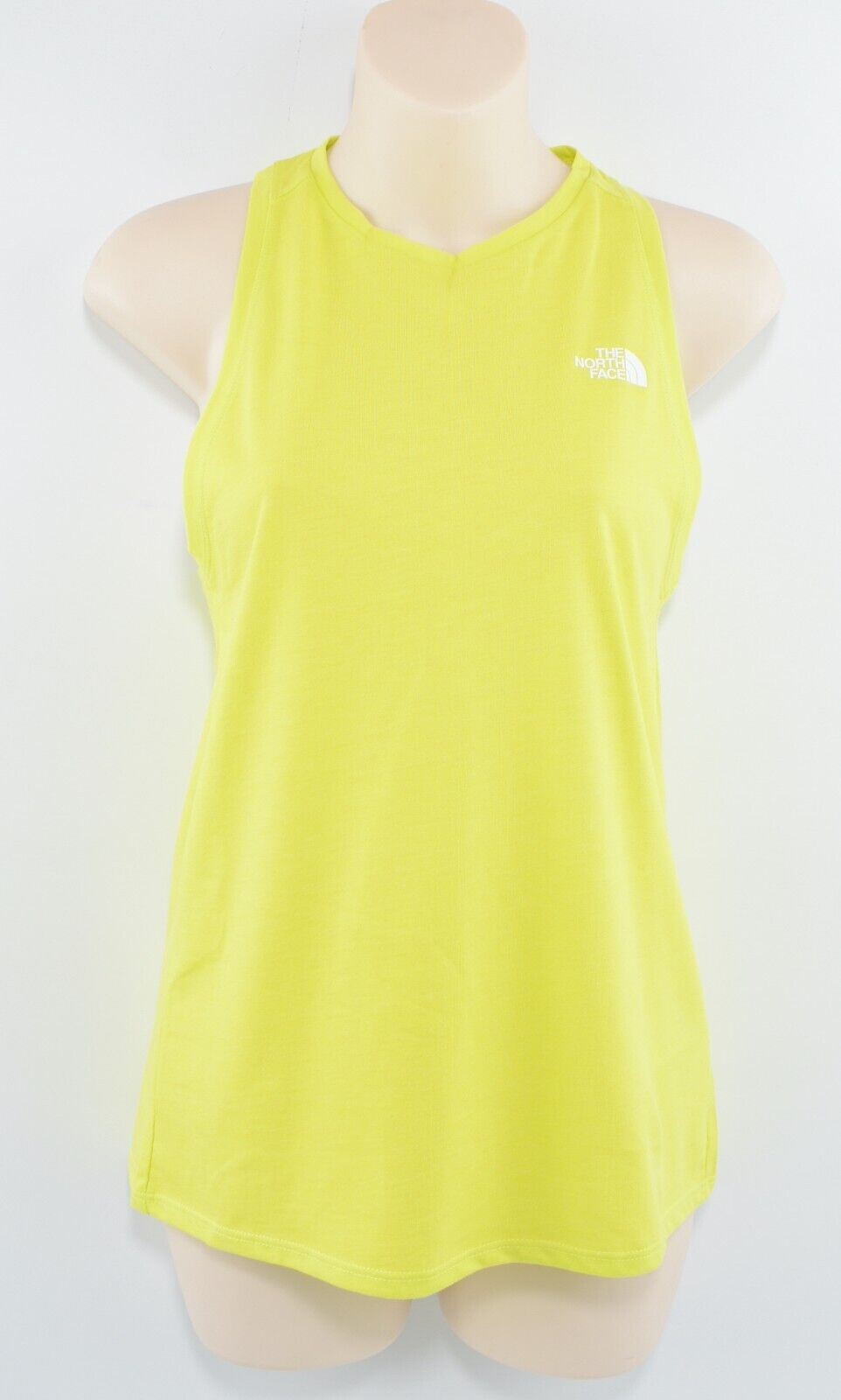 THE NORTH FACE Womens Foundation Logo Tank Sports Top, Fluo Green, size S
