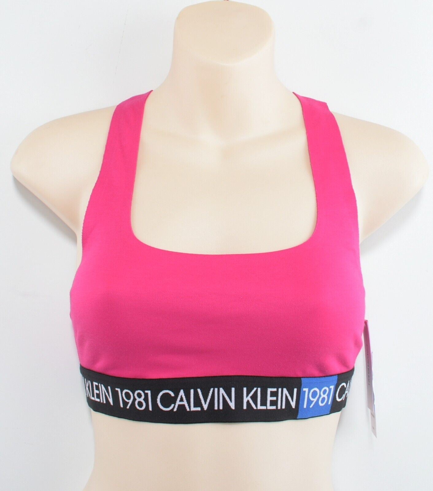 CALVIN KLEIN 1981 Womens BOLD Bralette, Pink, size M / UK 12