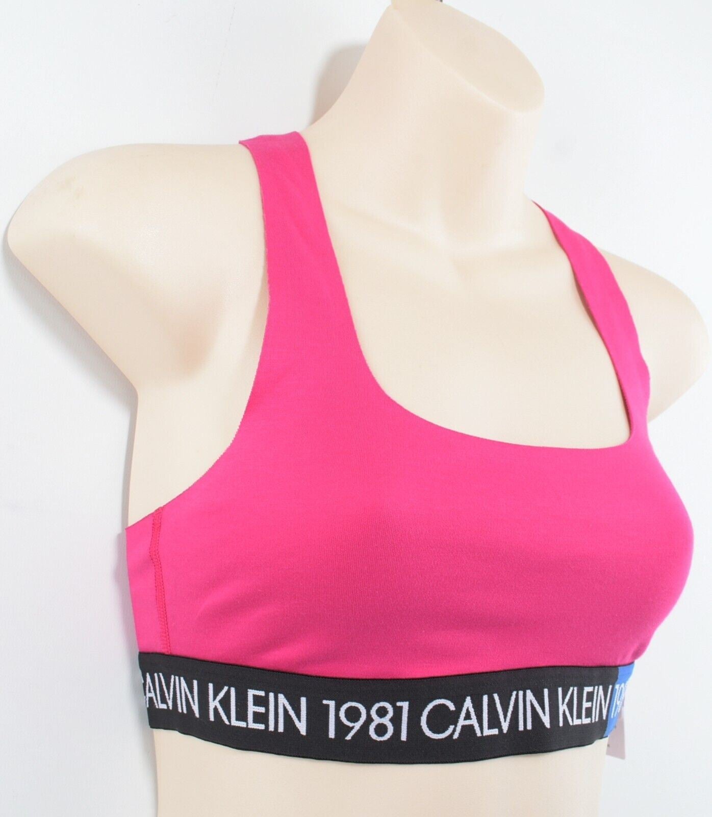 CALVIN KLEIN 1981 Womens BOLD Bralette, Pink, size M / UK 12