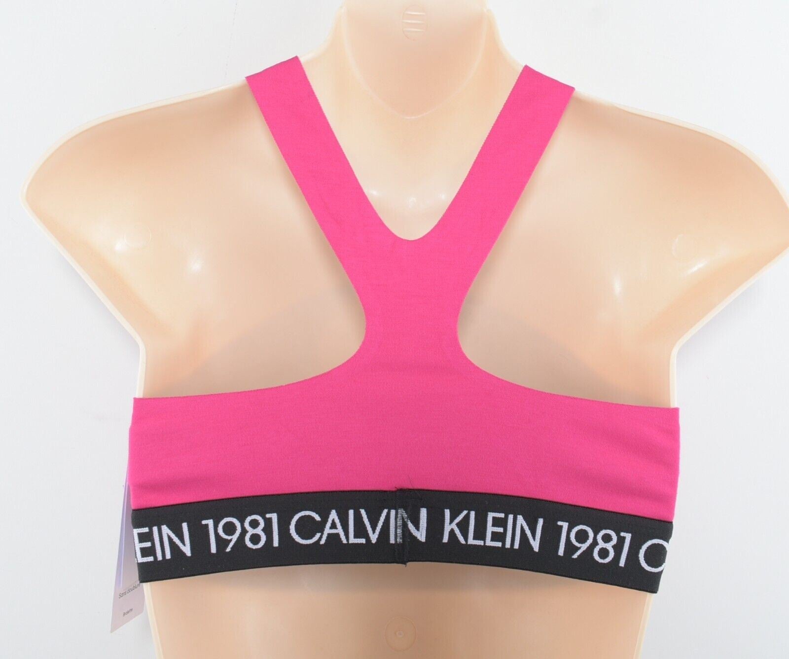 CALVIN KLEIN 1981 Womens BOLD Bralette, Pink, size M / UK 12