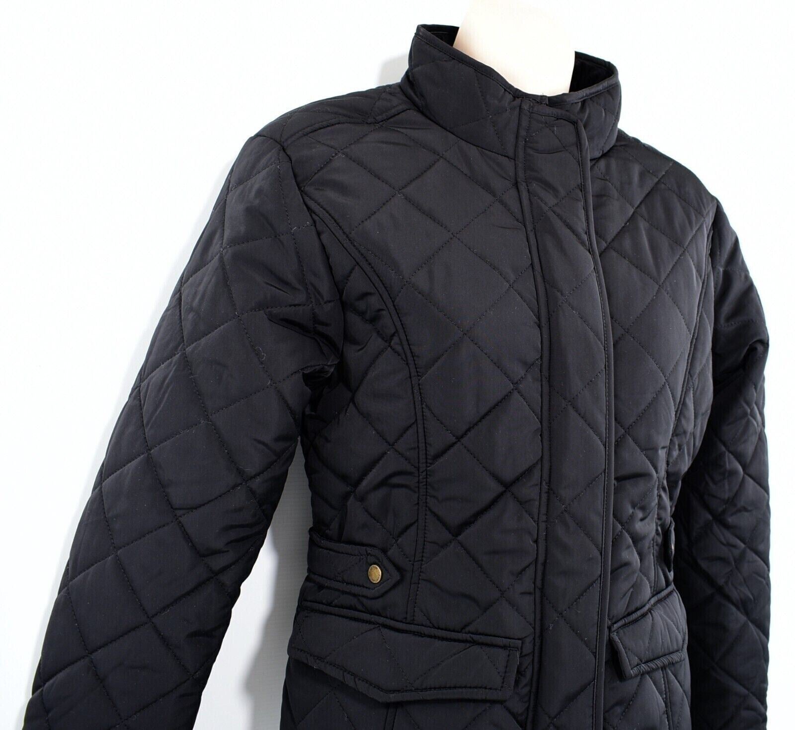 FIRETRAP Women's EMPIRE Quilted Jacket, Black, size M / UK 12