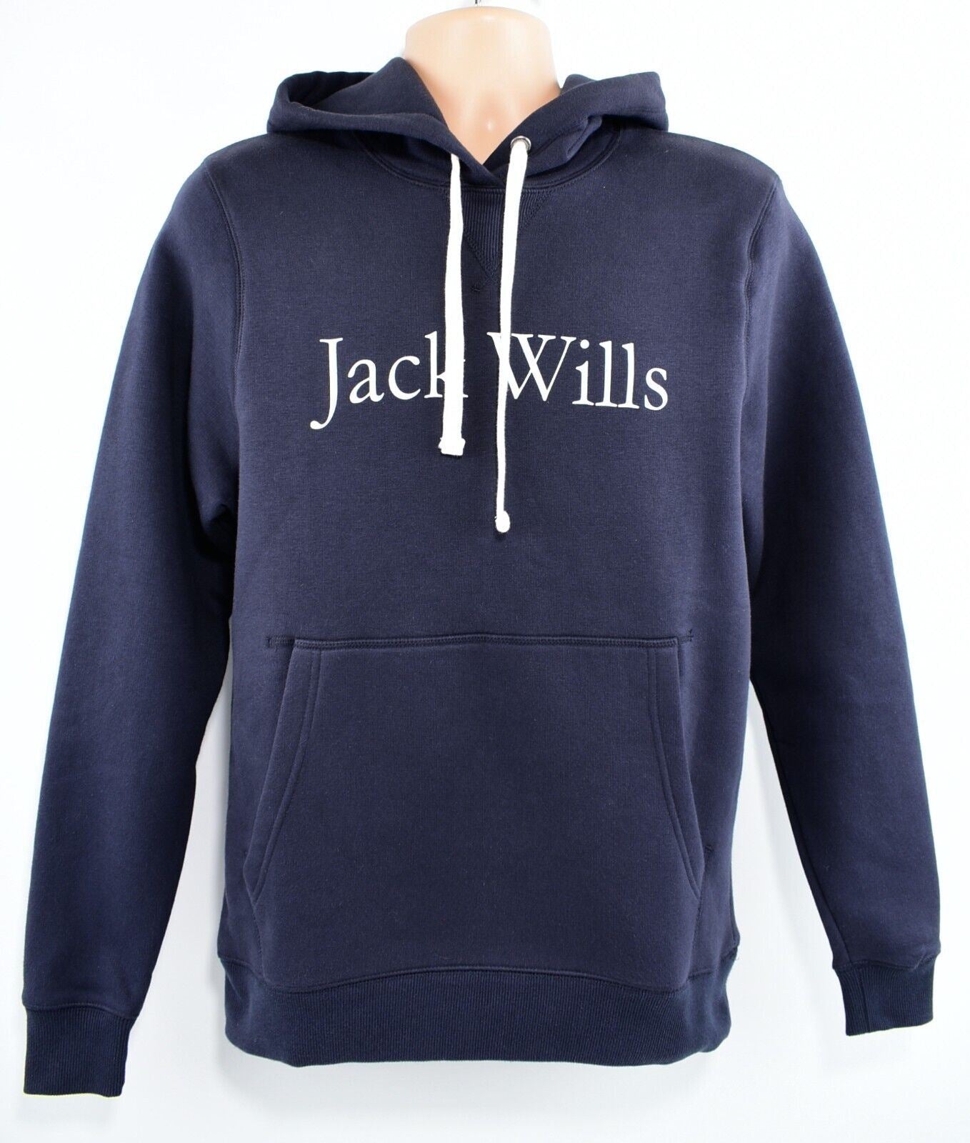 JACK WILLS Mens Rixon Heritage Hoodie Sweatshirt, Navy Blue, size XS