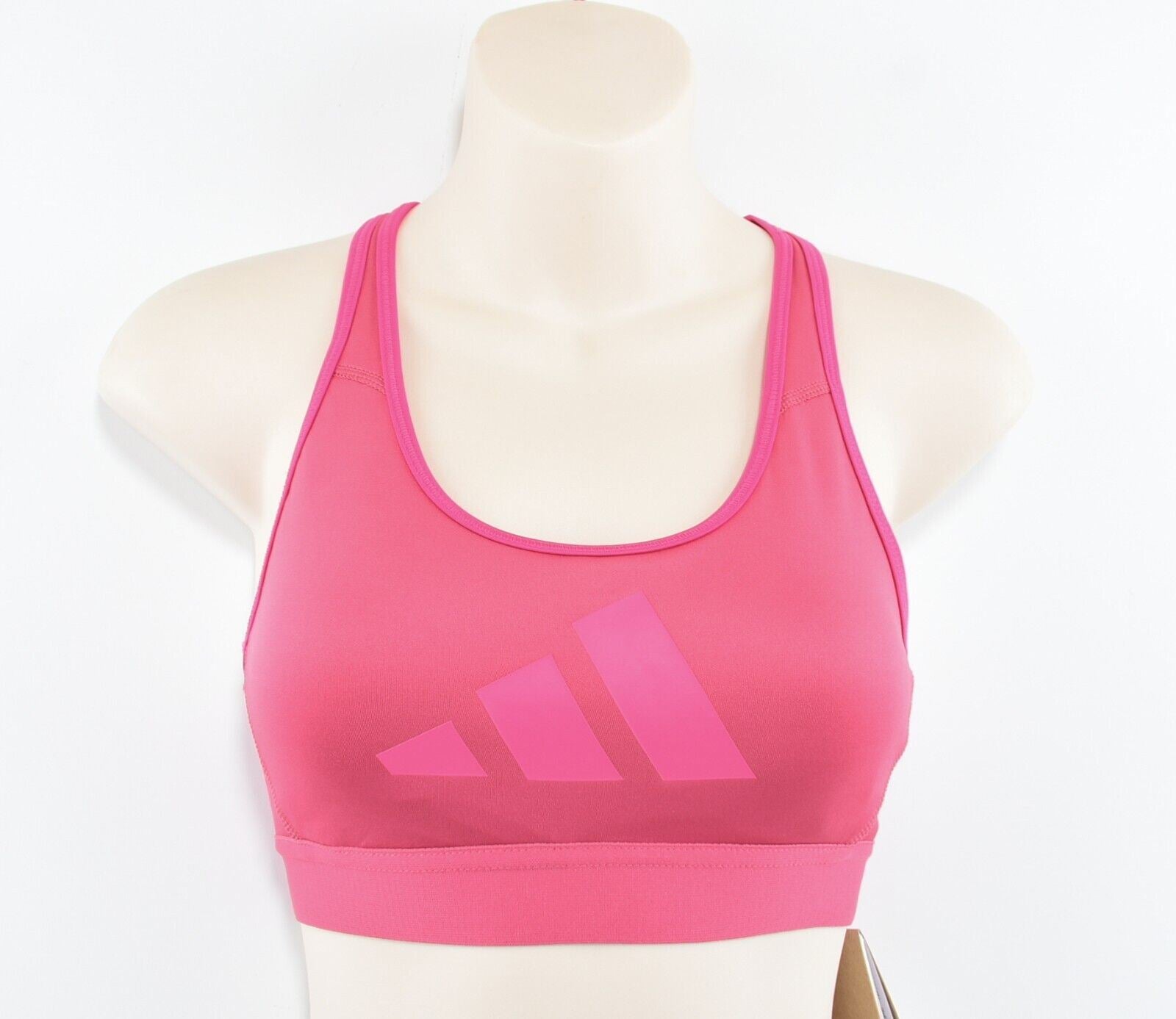 ADIDAS Womens DONT REST Padded Sports Bra, Medium Support, Pink, size XS